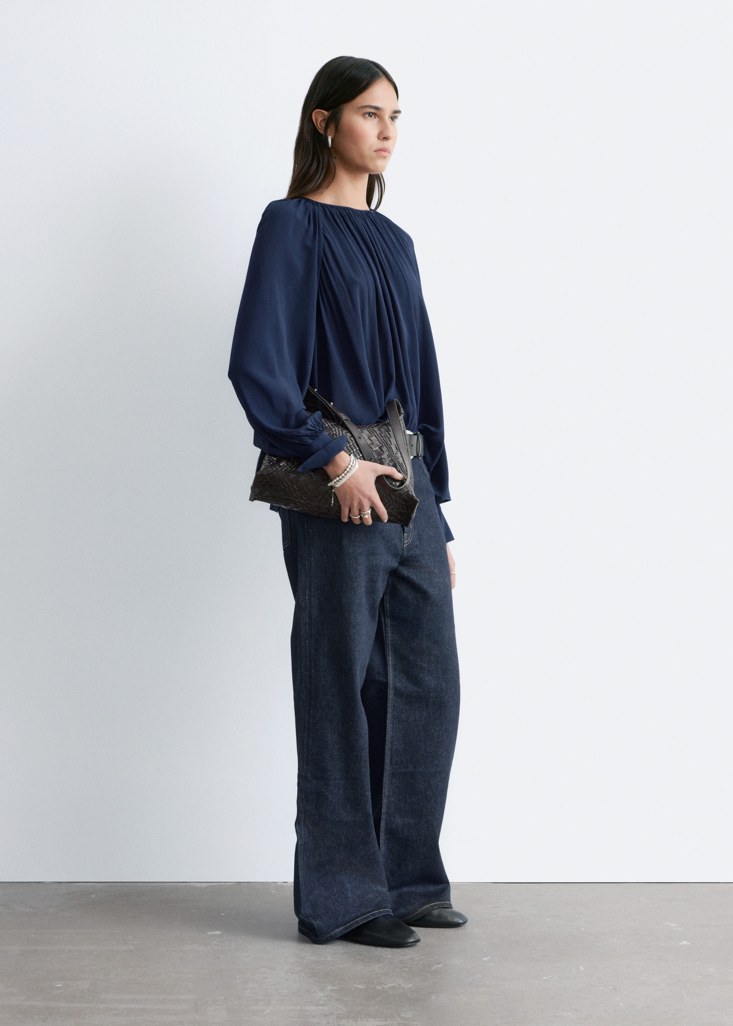 & Other Stories BALLOON-SLEEVE BLOUSE