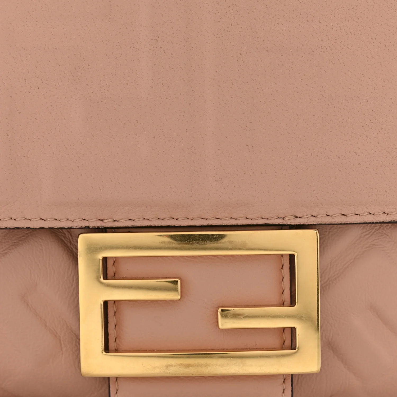 Nappa FF 1974 Embossed Baguette Rosa Bourbon - Top Club