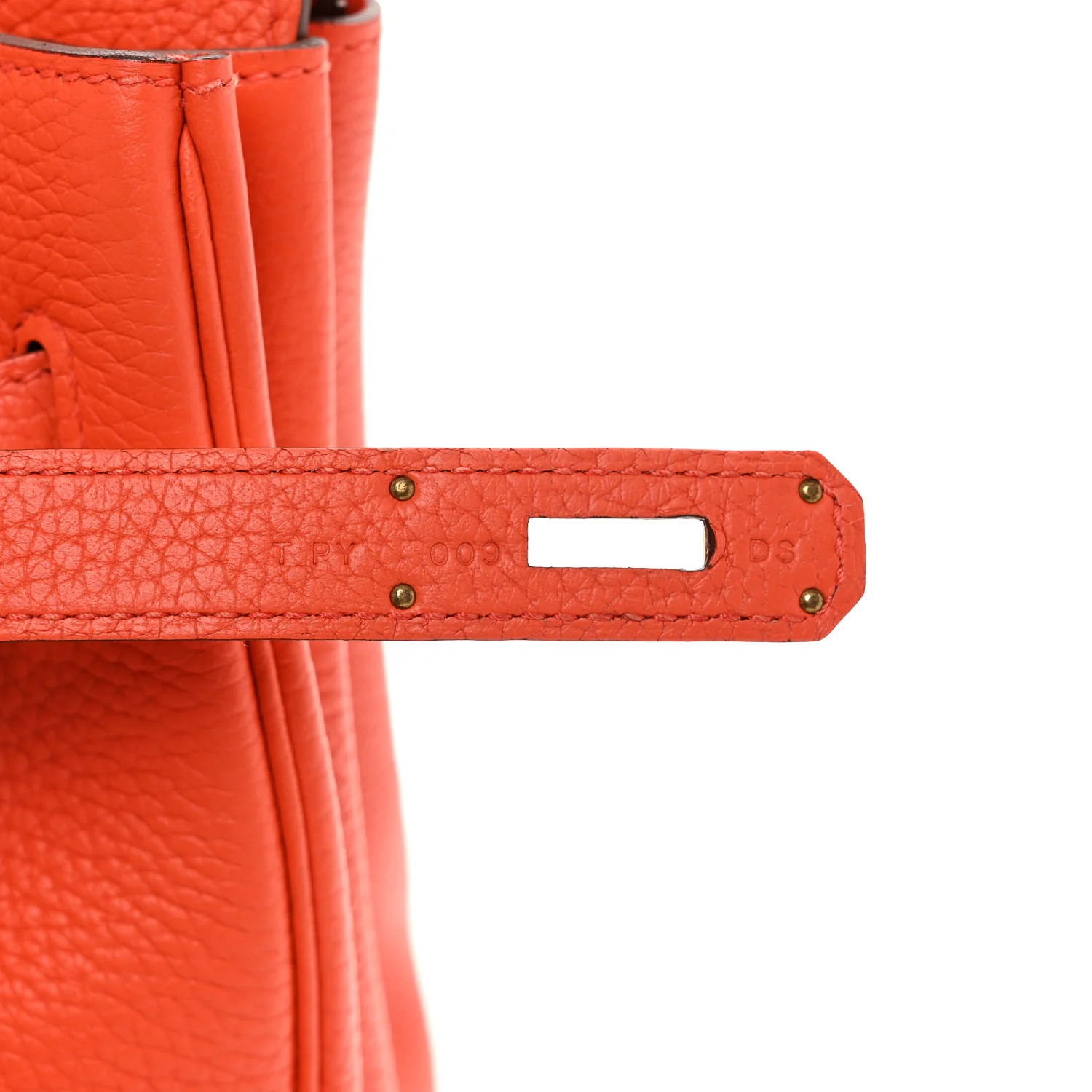 Togo BIRKIN 35 Orange Poppy - Top Club