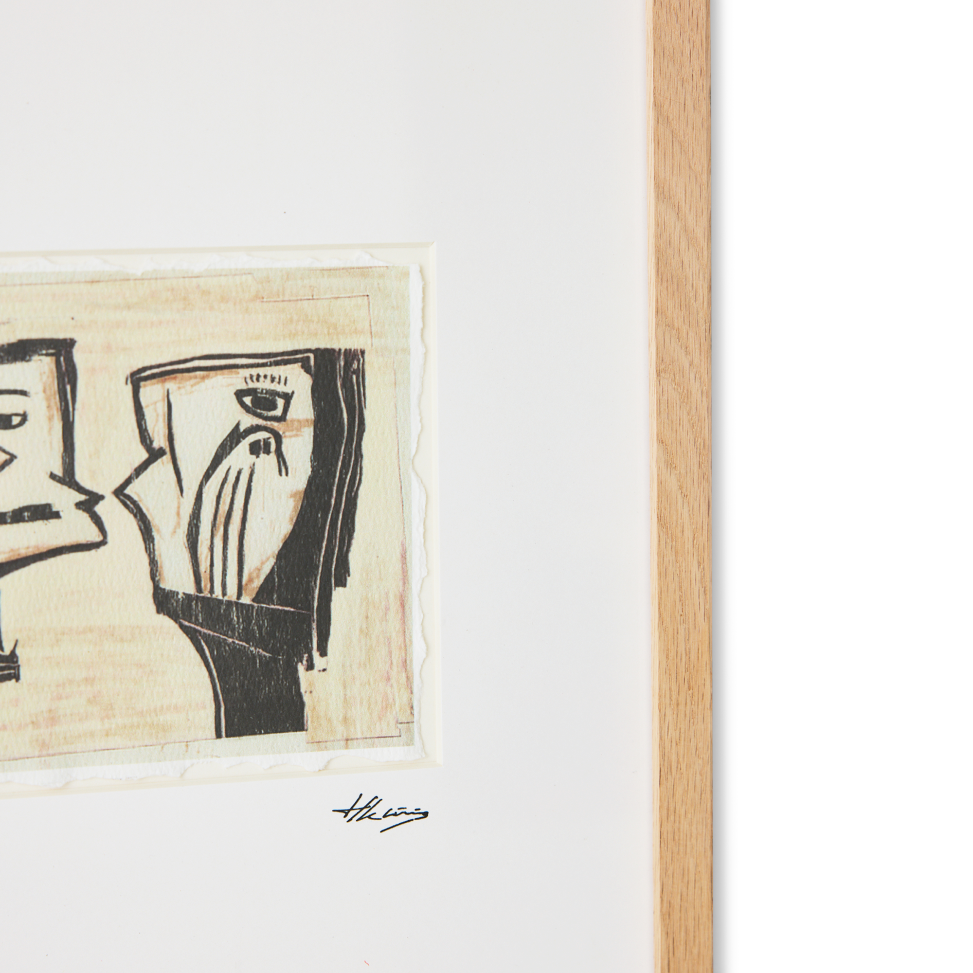 Schilderij Framed artwork marty and kosso 34x44 cm