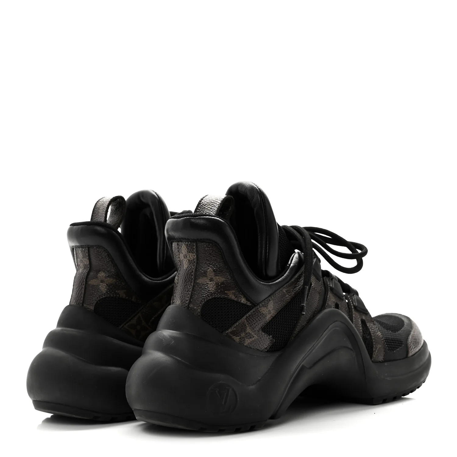 Calfskin Patent Monogram LV Archlight Sneakers 38 Black - Top Club