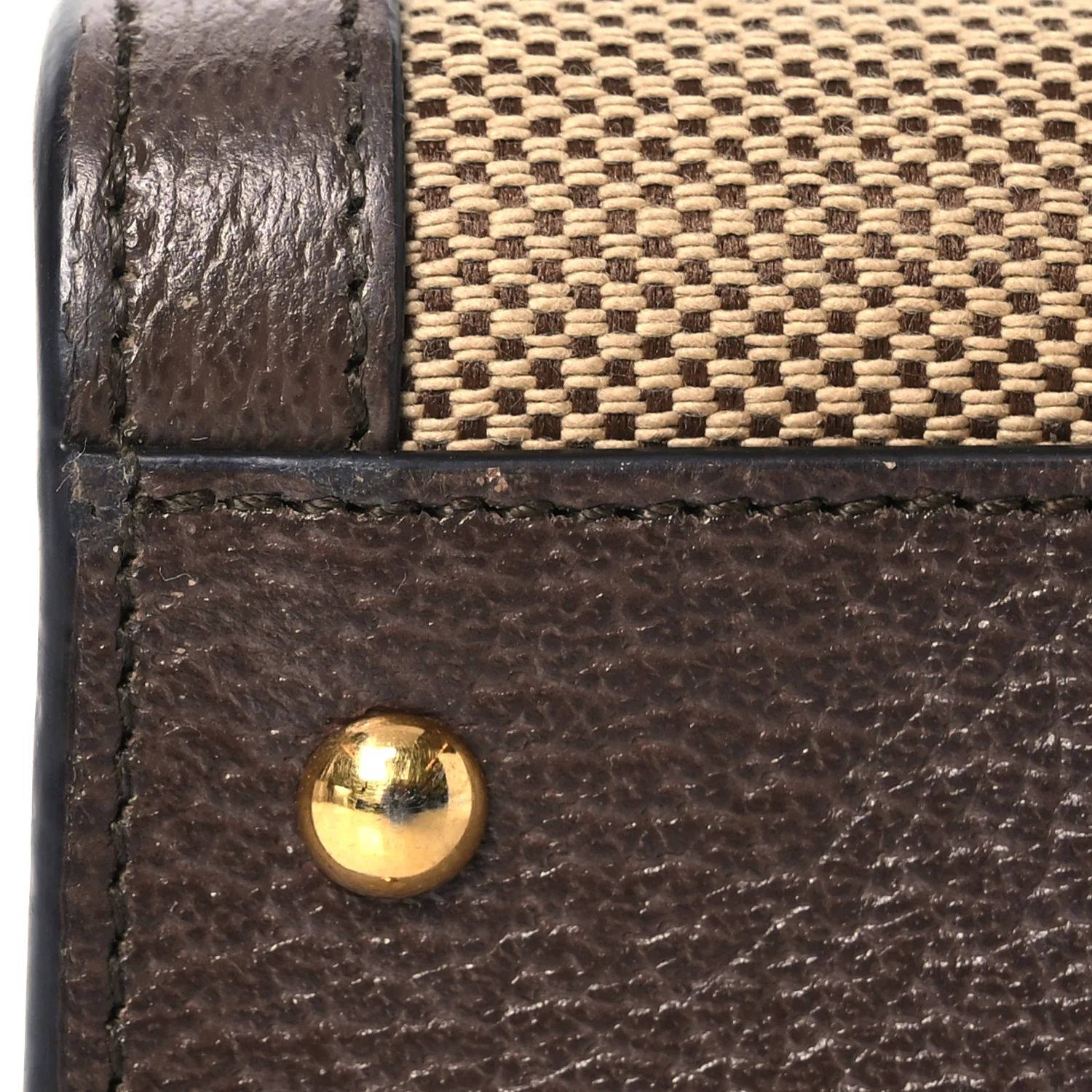 Monogram Jumbo GG Textured Dollar Calfskin Small Diana Tote Bag Camel Ebony New Acero - Top Club