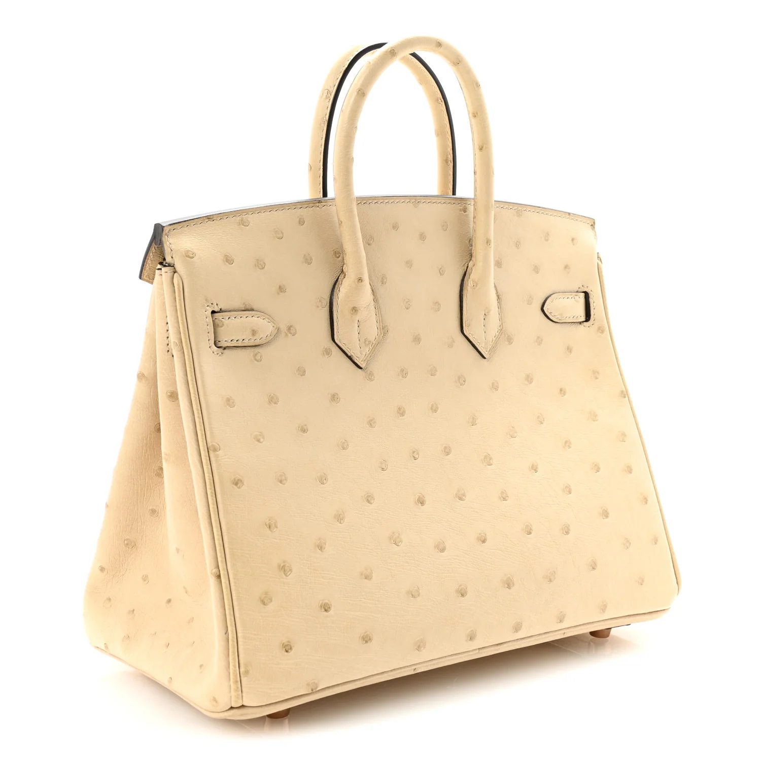 Ostrich Birkin 25 Parchemin - Top Club