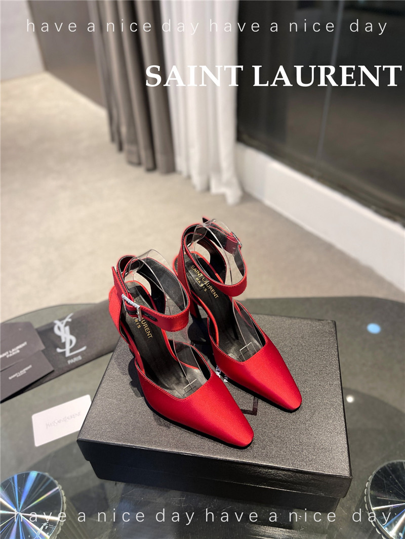 YSL FANNY crepe satin slingback pumps - Sneaker Replica Workshop