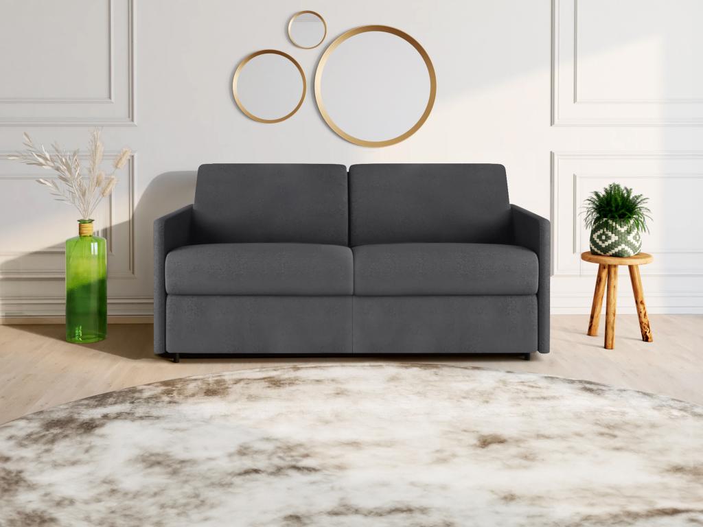 Sofá cama italiano 3p 22 cm tela - color gris