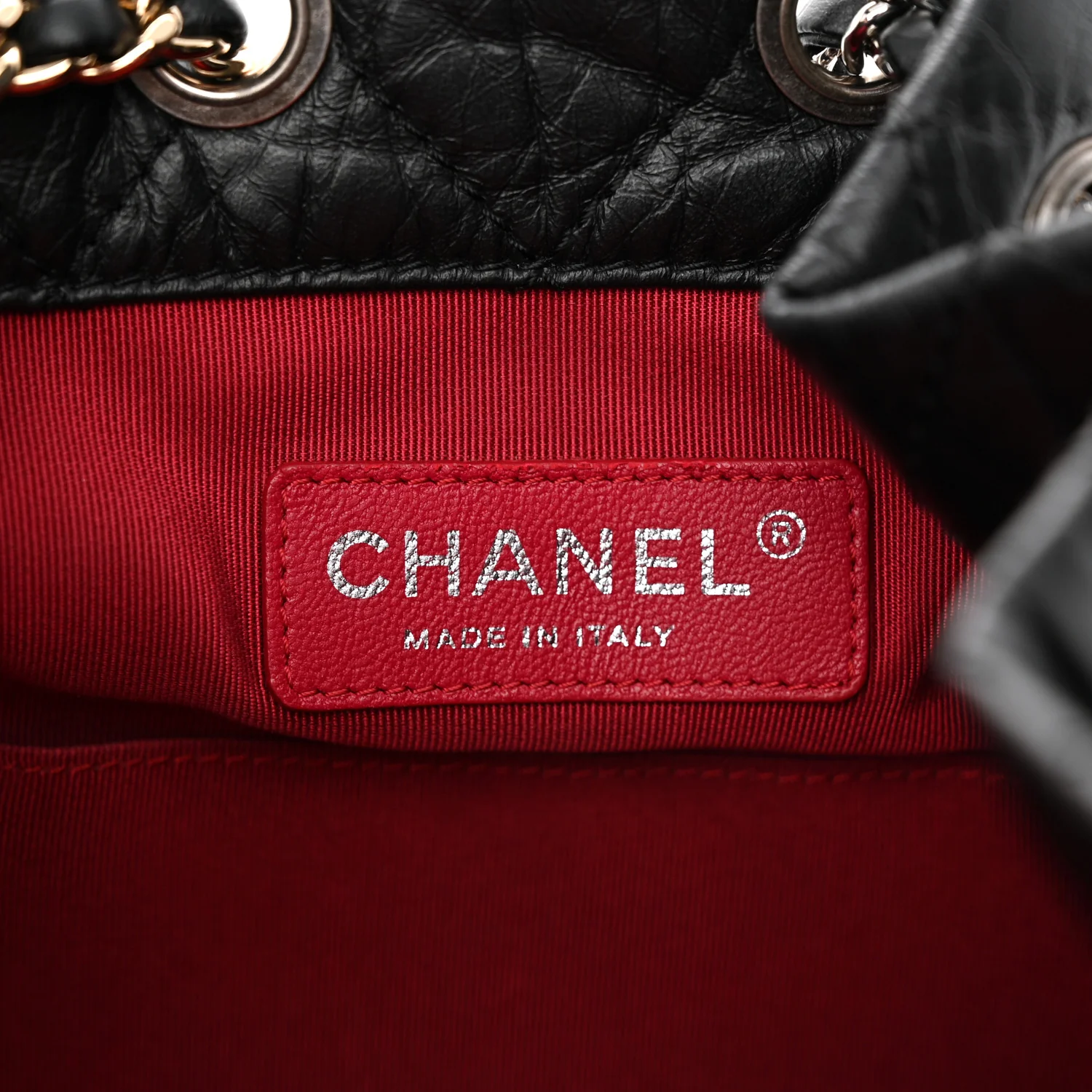 Aged Calfskin Quilted Small Gabrielle Backpack Black - Top Club