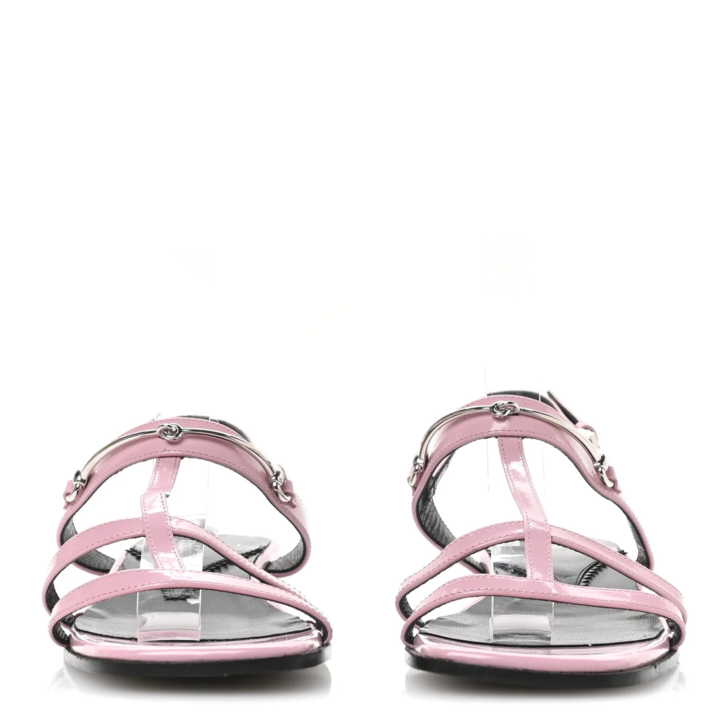 Calfskin Horsebit Divine Slingback Sandals 36 Pink - Top Club
