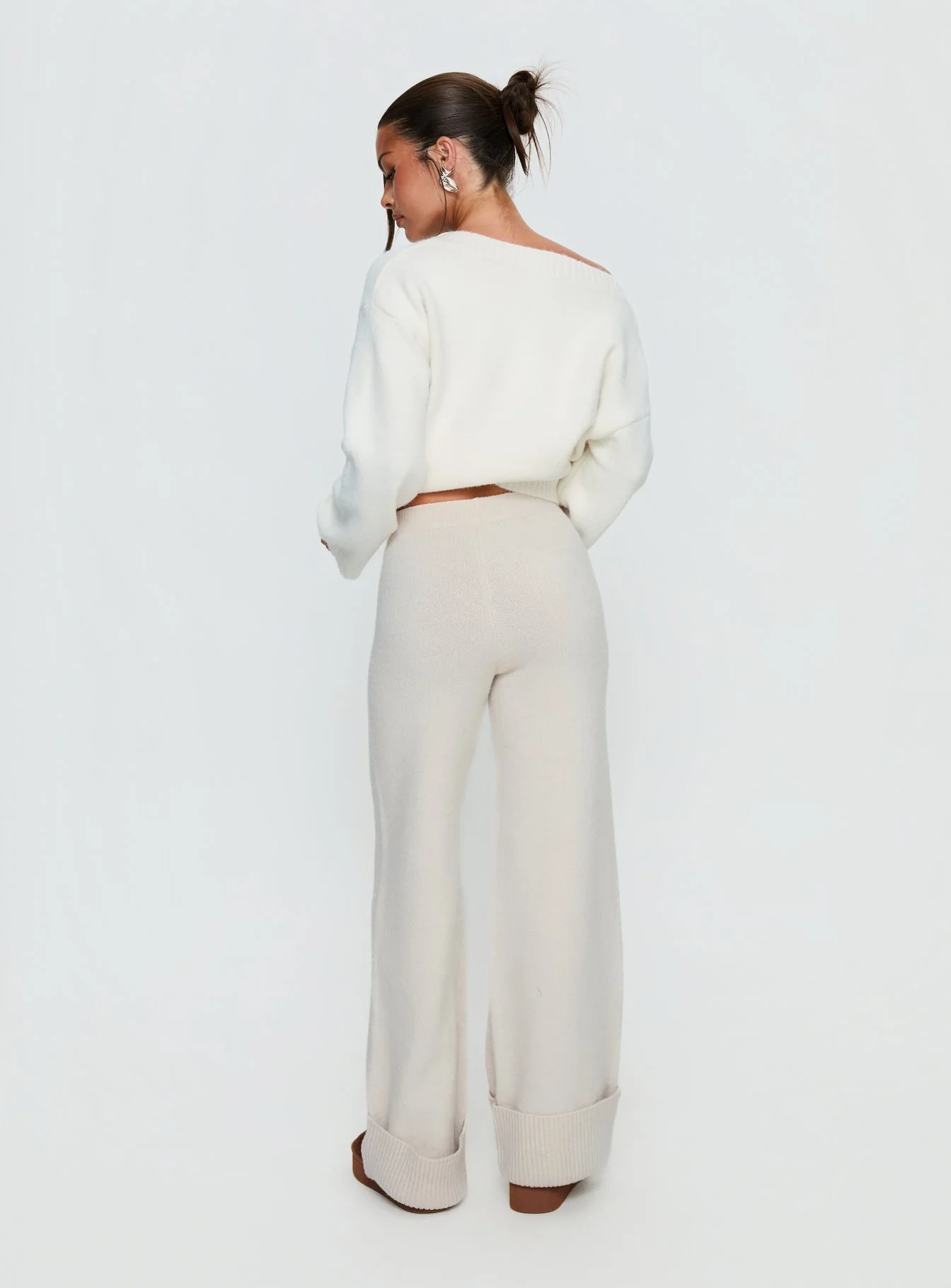 Shinead Cuffed Pants White