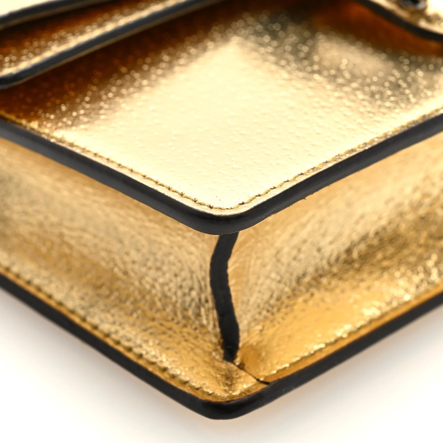 Metallic Calfskin Super Mini Dionysus Shoulder Bag Gold - Top Club