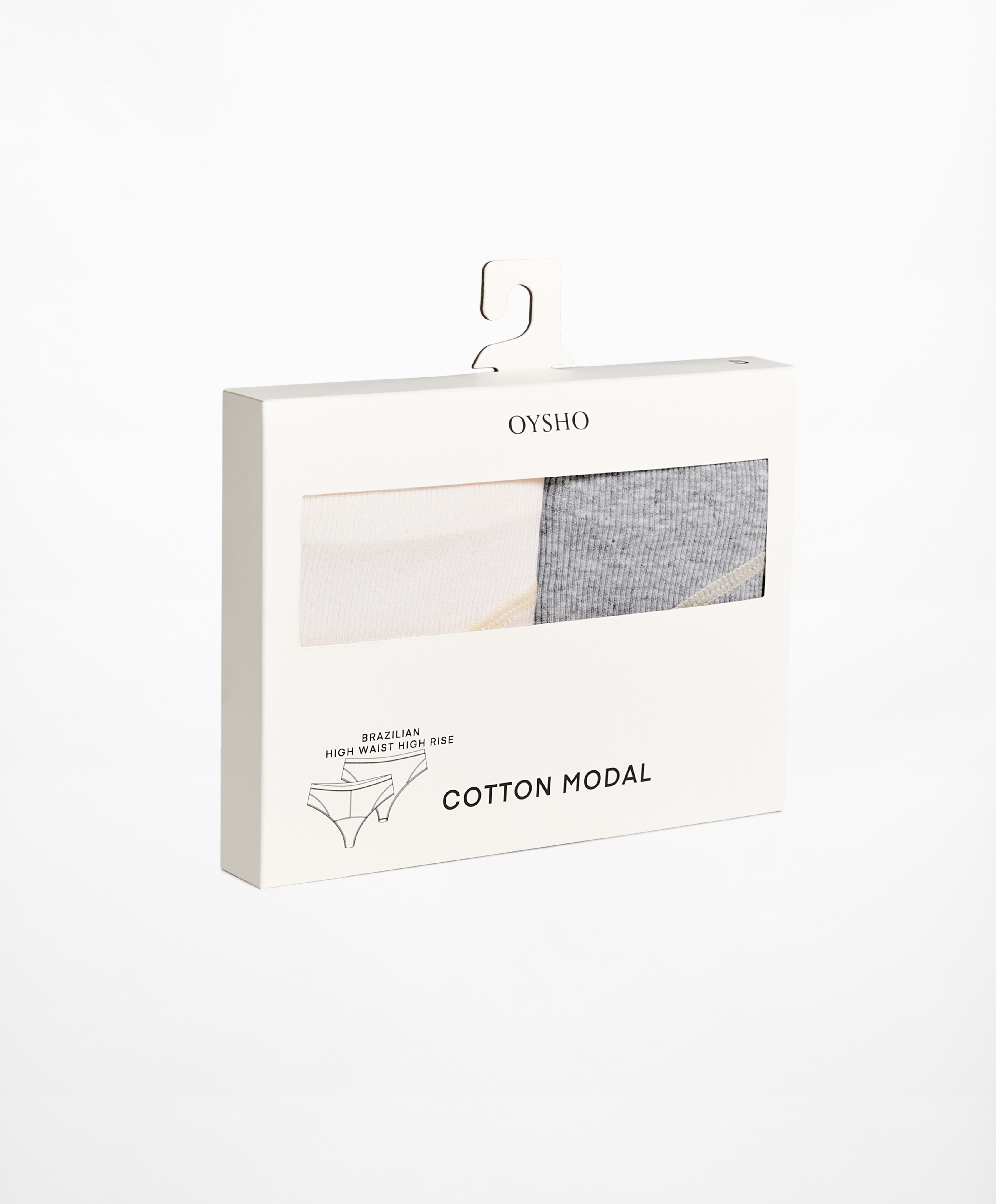 OYSHO 2 rib Brazilian briefs