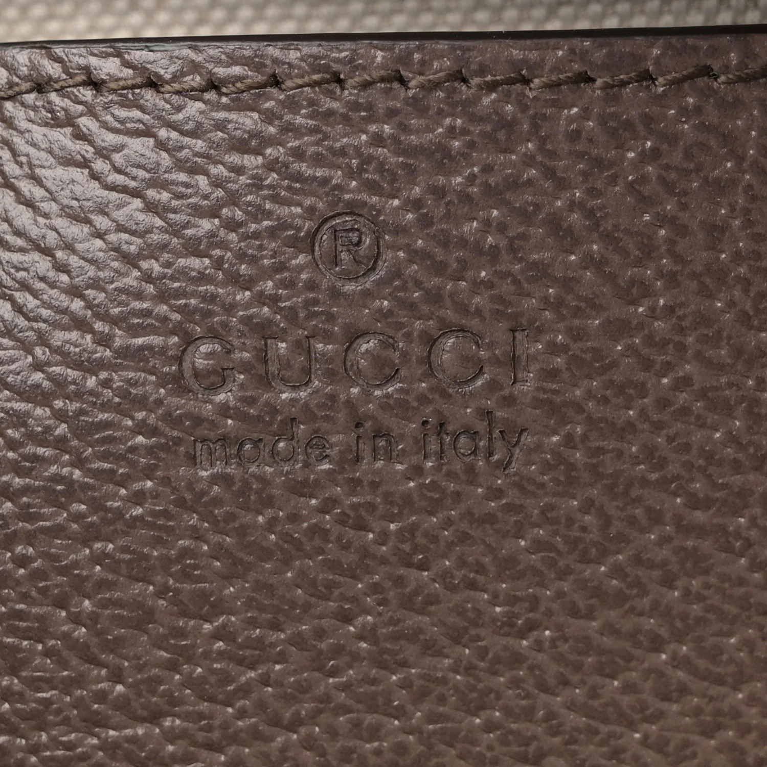 GG Supreme Monogram Textured Dollar Calfskin Web Mini Ophidia Top Handle Bag Beige Ebony New Acero - Top Club