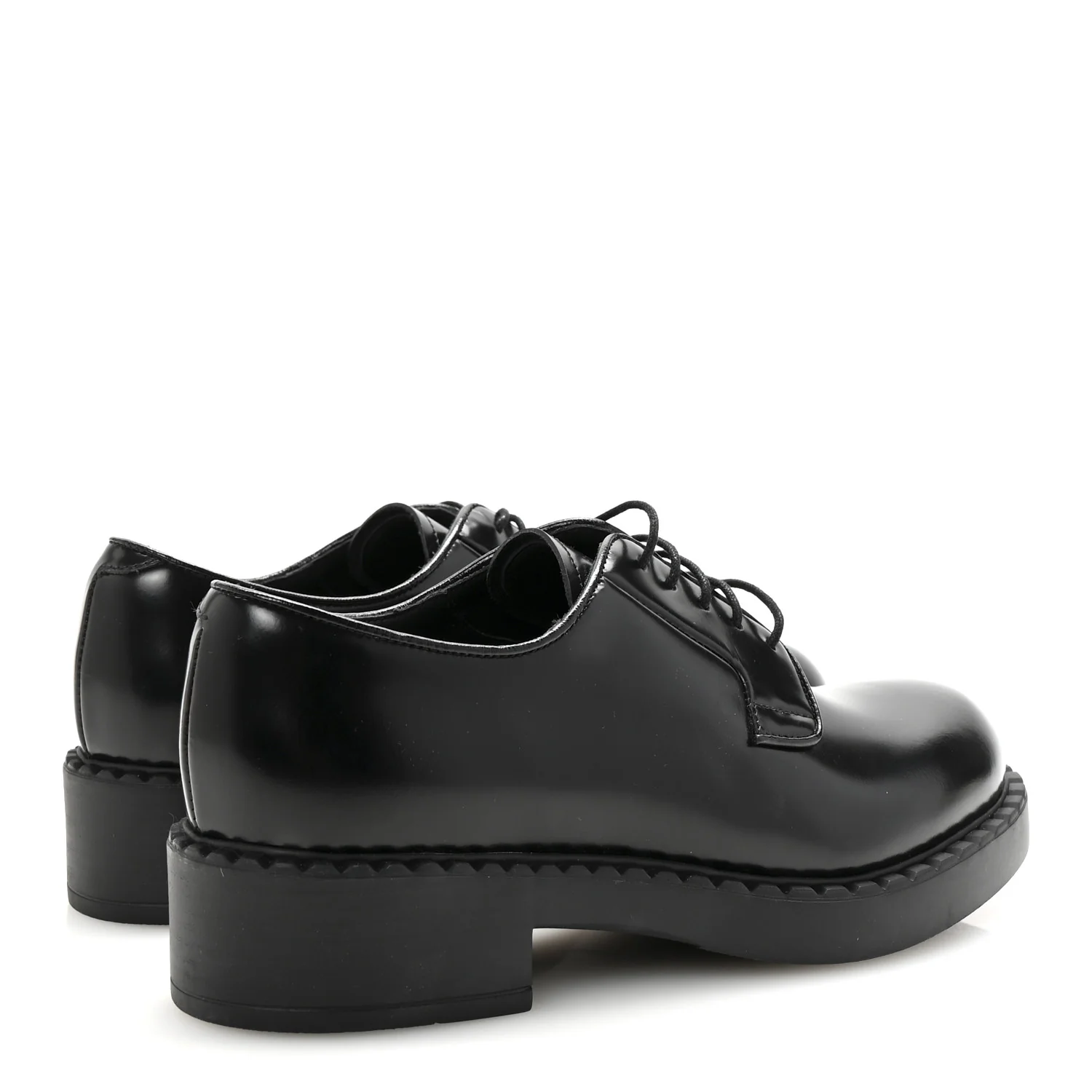 Spazzolato Lace Up 50mm Loafers 39 Black - Top Club