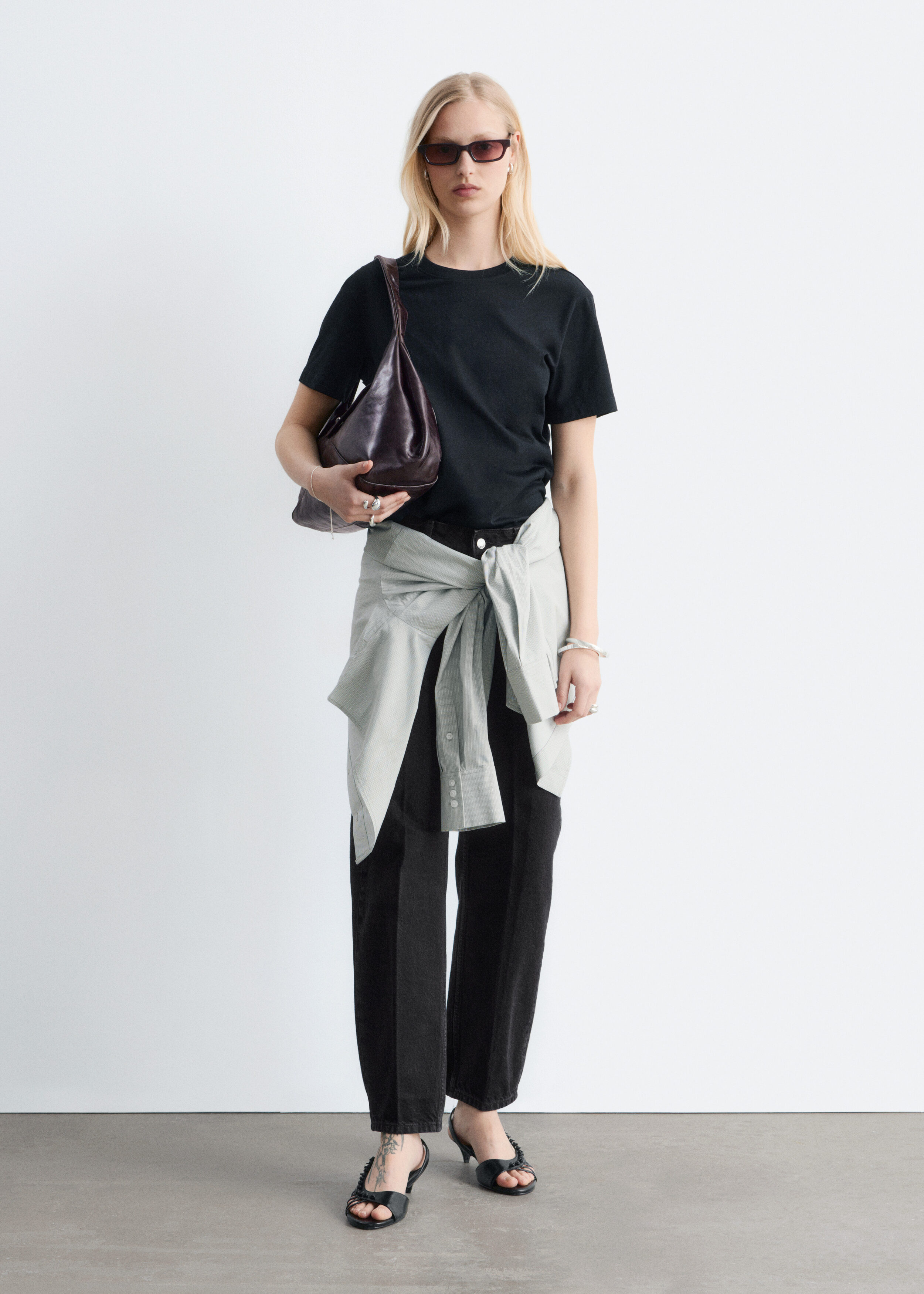 & Other Stories COTTON CREW-NECK T-SHIRT
