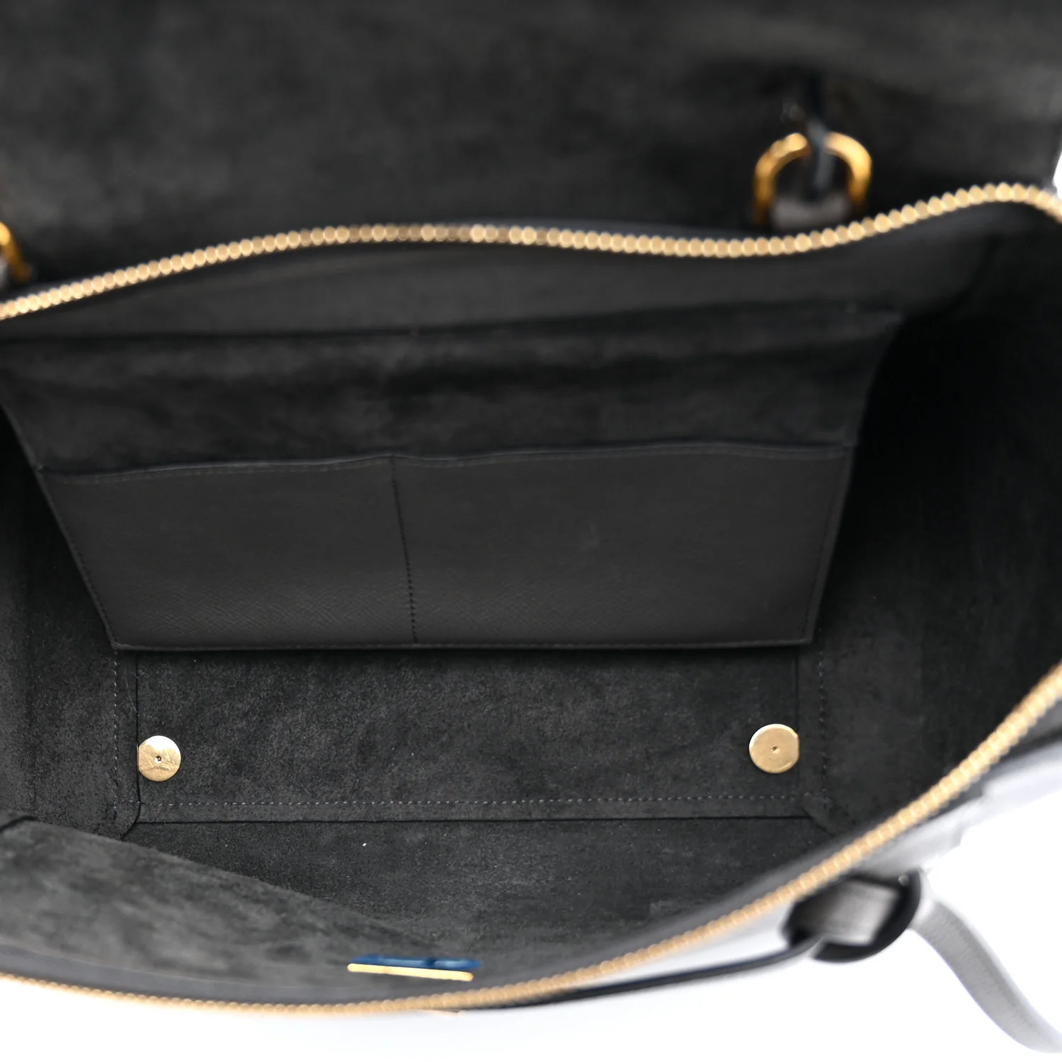 Grained Calfskin Mini Belt Bag Grey - Top Club