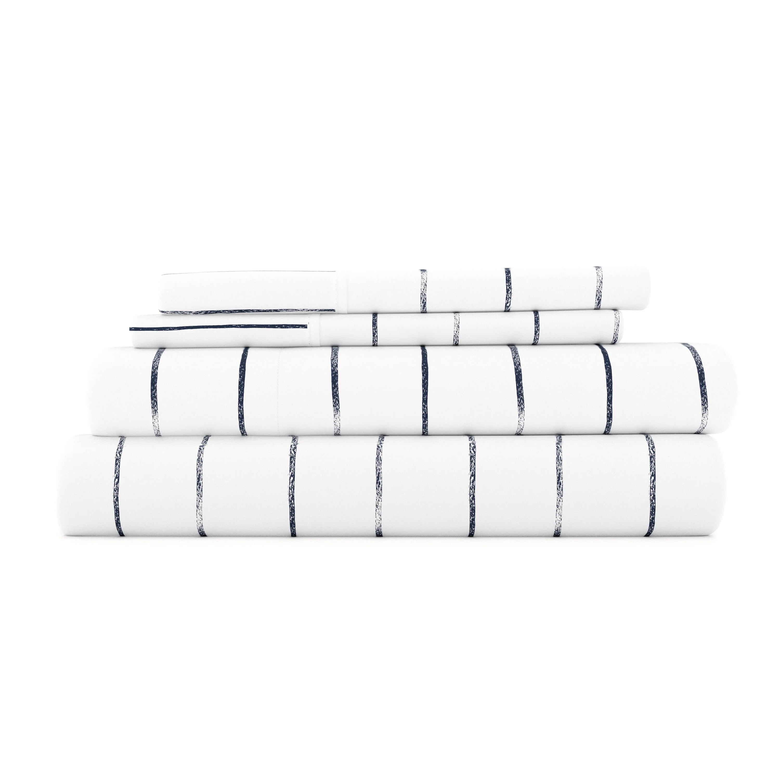 Distressed Field Stripe Pattern 4-Piece Sheet Set (Sale)