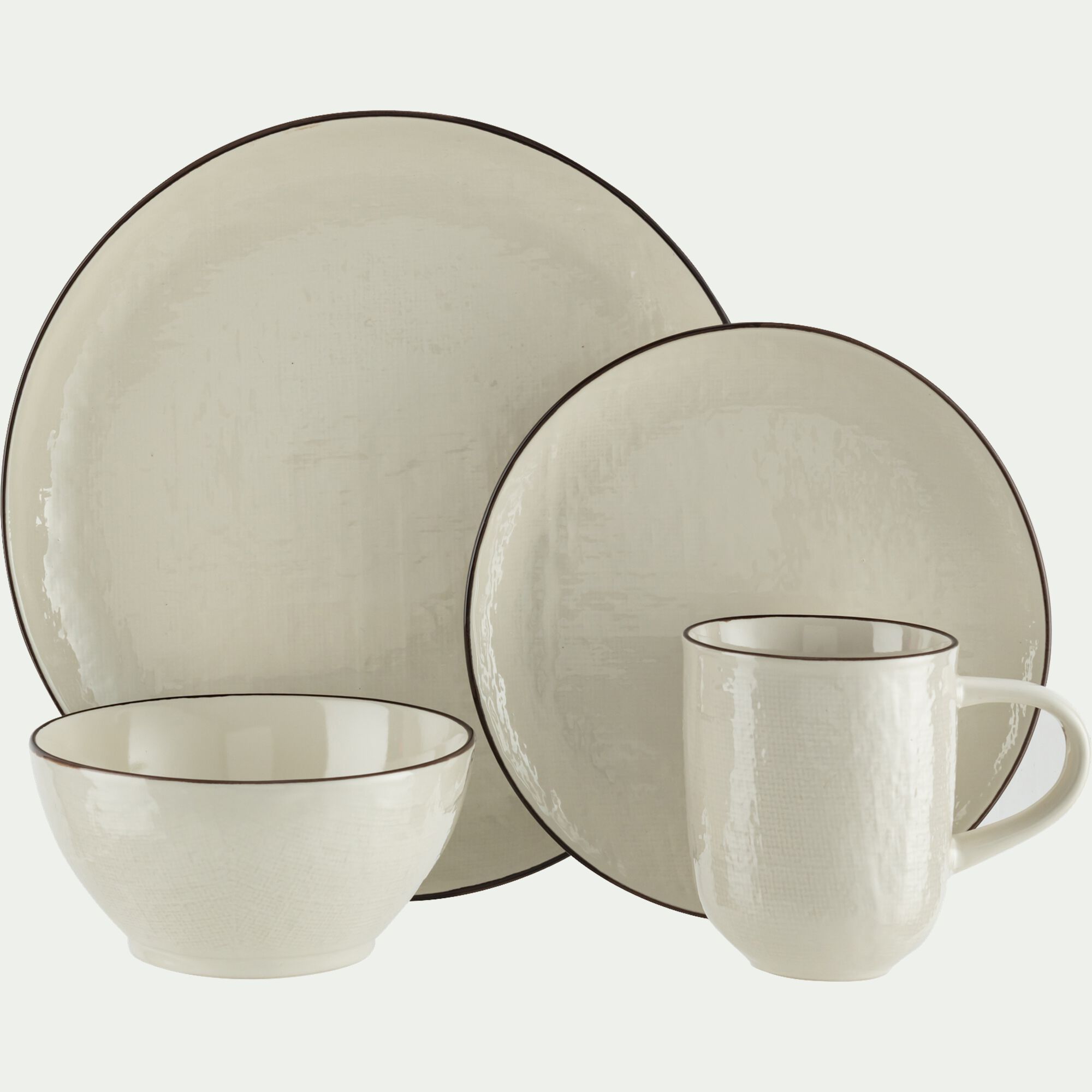 ZIA - Mug en grès - blanc