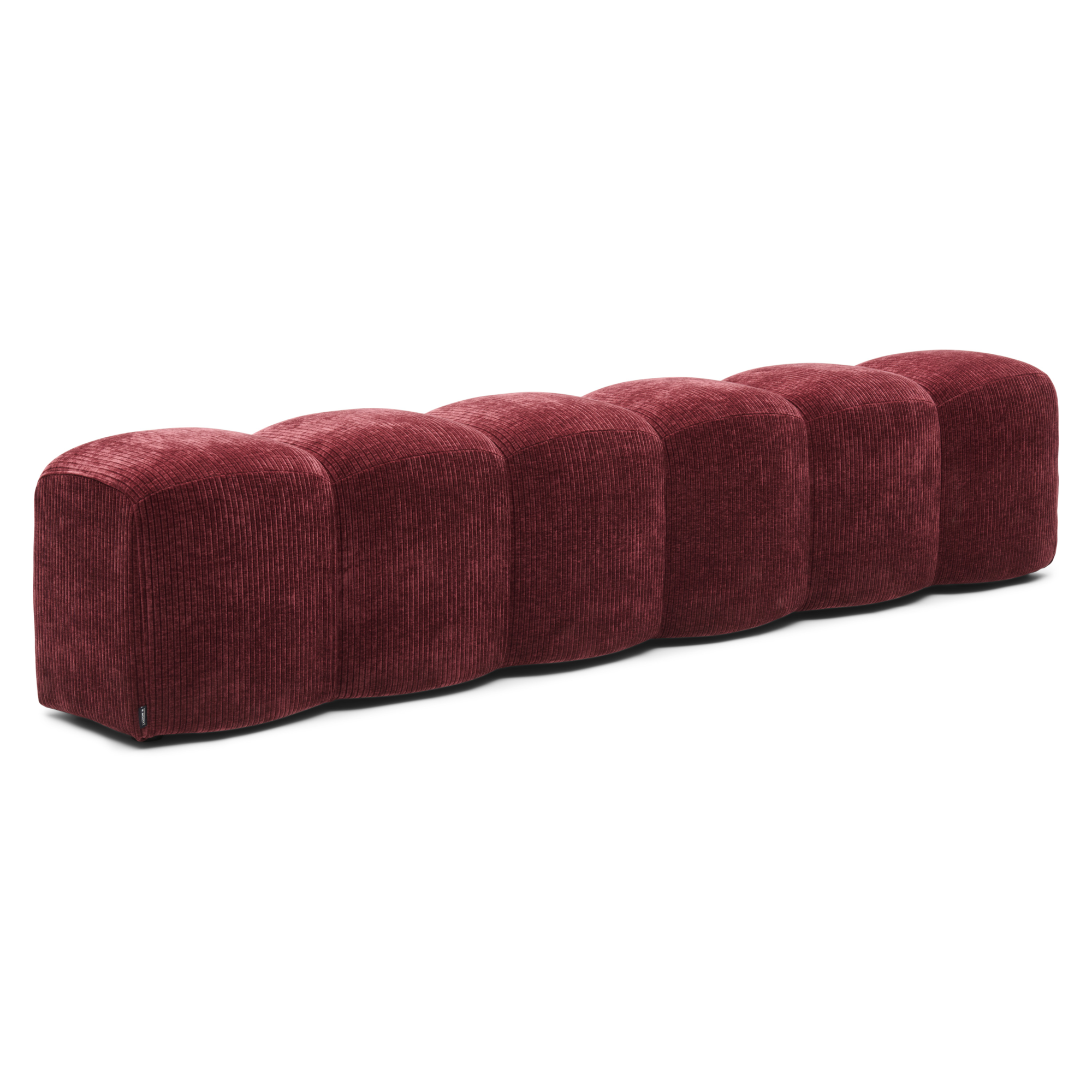 Eetkamerbank Clay racer winered 240 cm