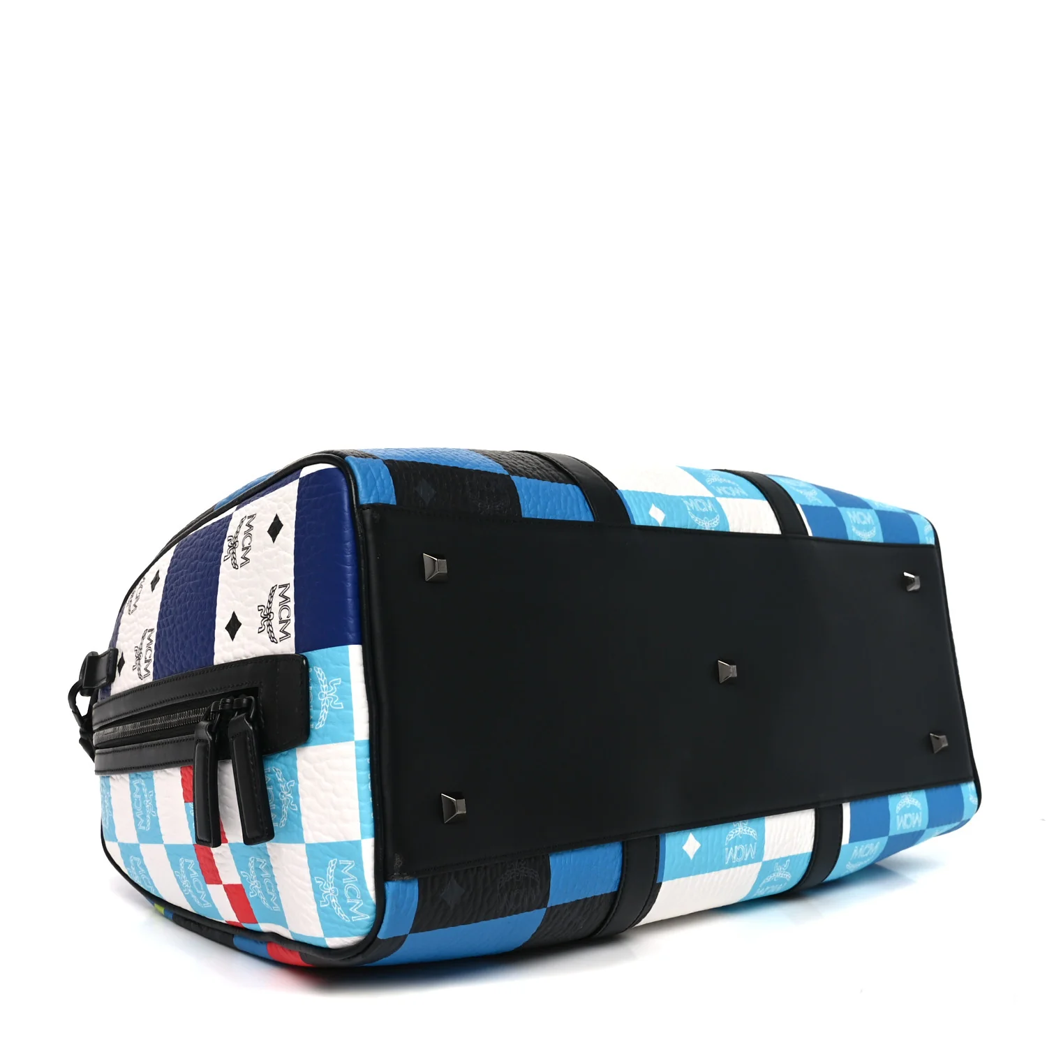 Visetos Ottomar Checkerboard Weekender Duffle Bag Blue Multicolor - Top Club