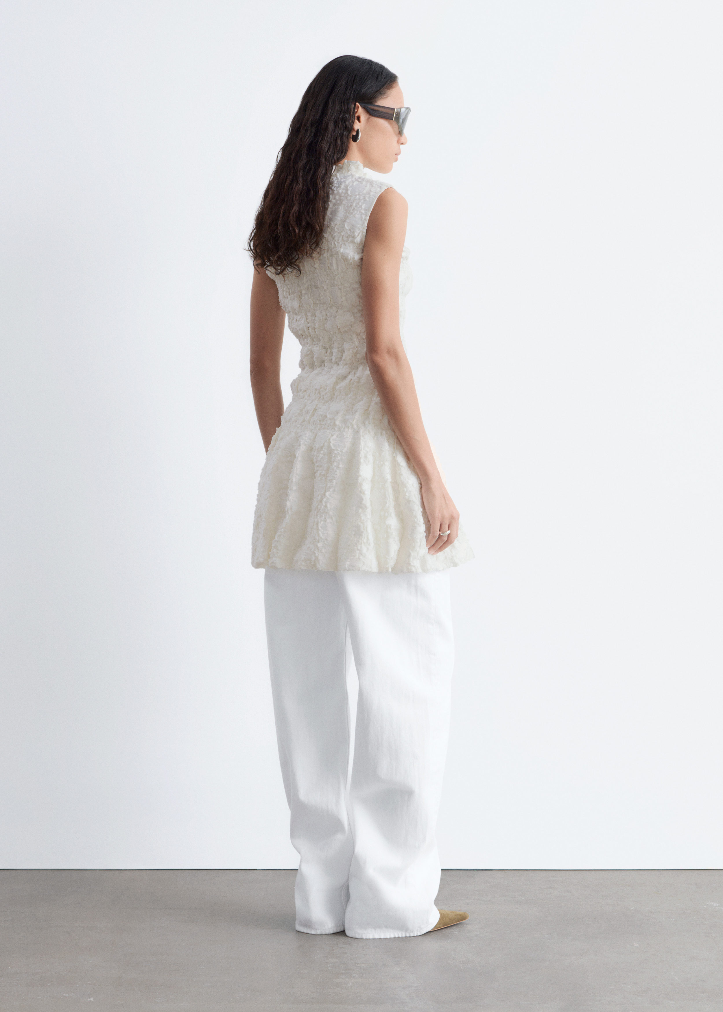 & Other Stories SMOCK MINI DRESS
