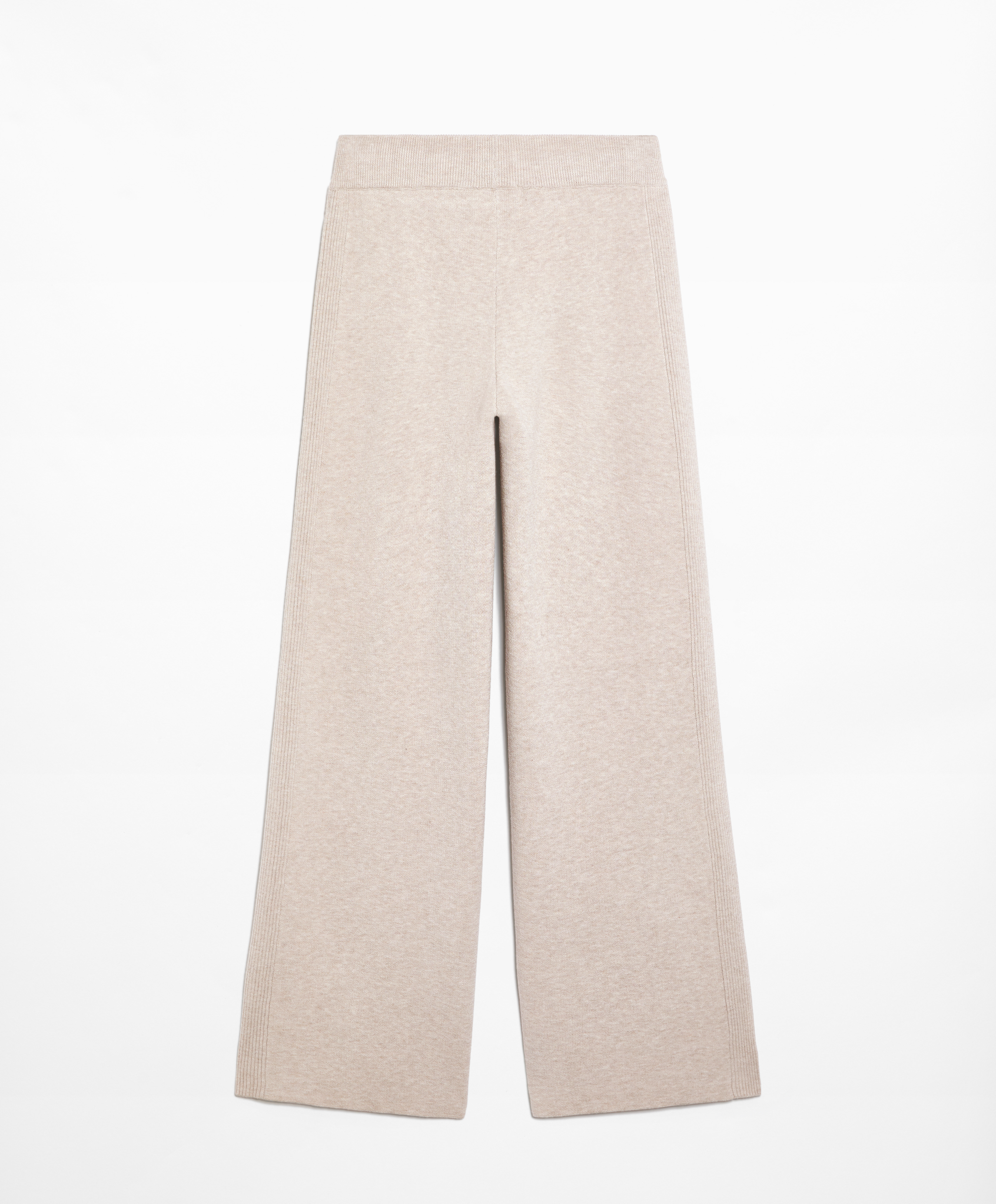 OYSHO Side rib straight-leg knit trousers