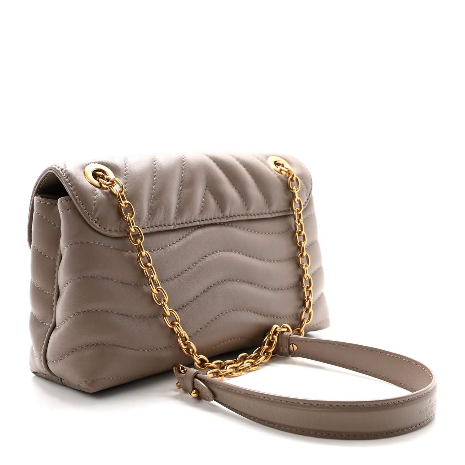 Calfskin LV New Wave Chain Bag Taupe - Top Club
