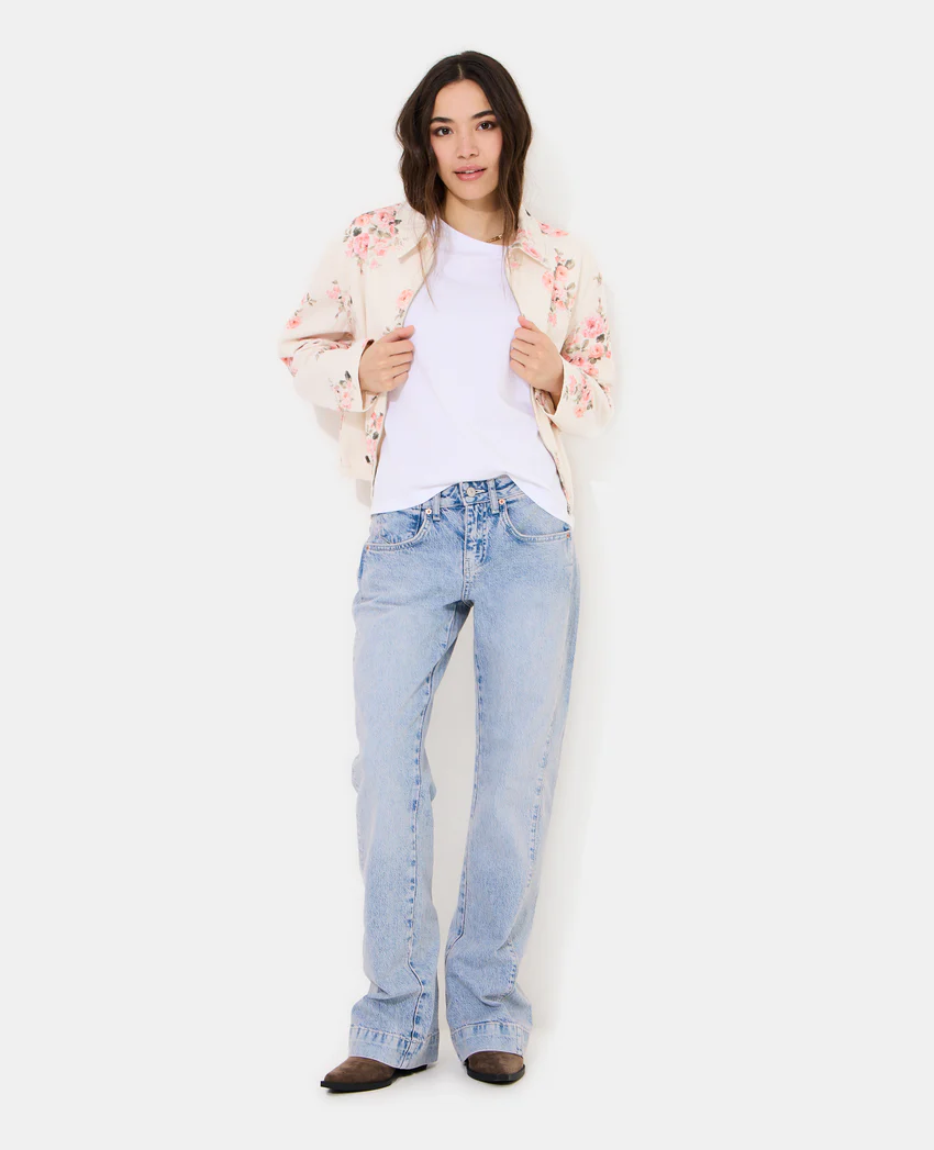Pimkie Veste boule en toile motif fleurs