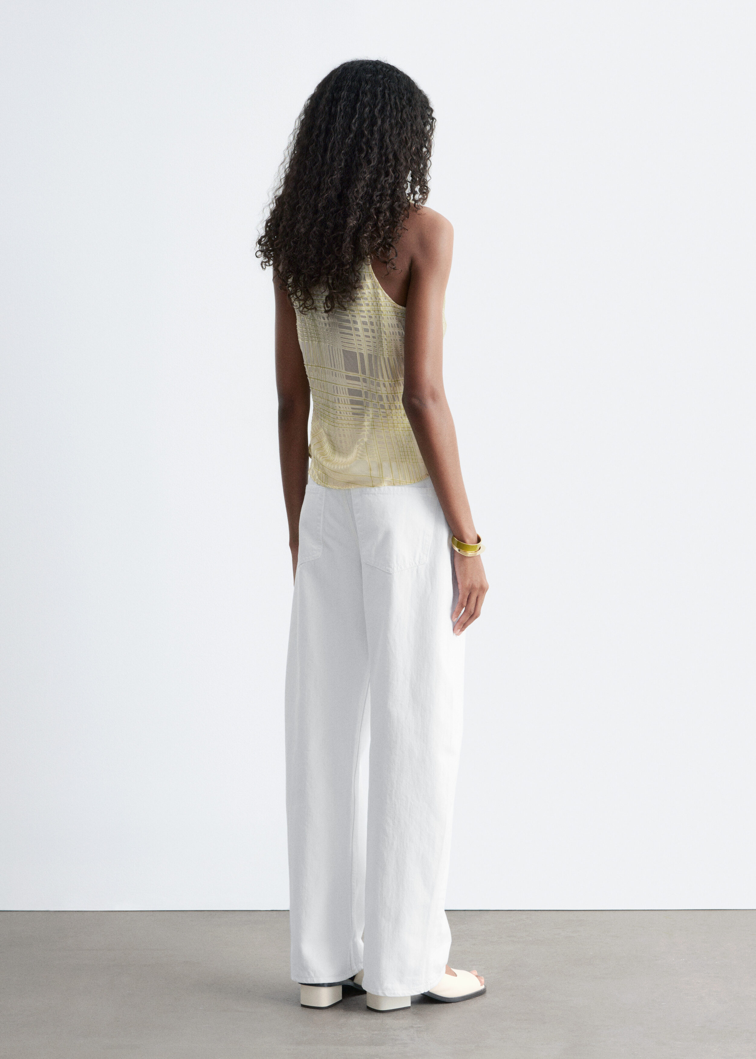 & Other Stories COWL-NECK DRAWSTRING TOP
