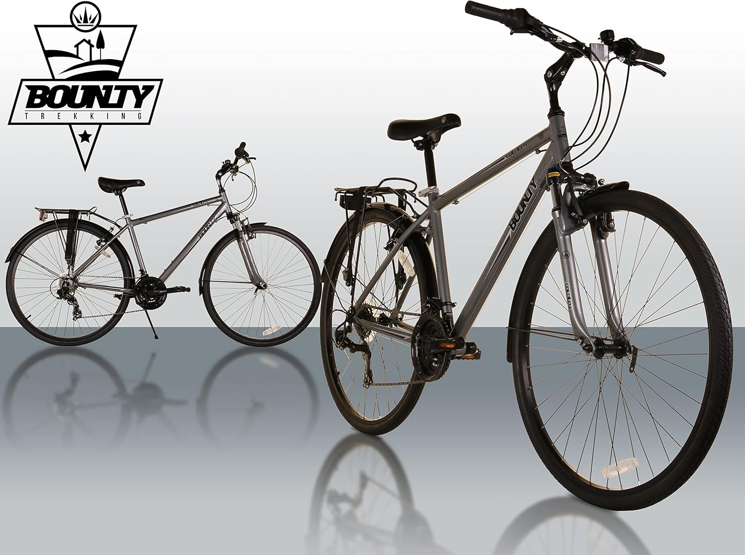 Bounty Country Hybrid Bike - Telaio in lega leggera, cambio Shimano a 18 velocità, forcella Zoom Suspension - Perfetta per gli amanti del ciclismo