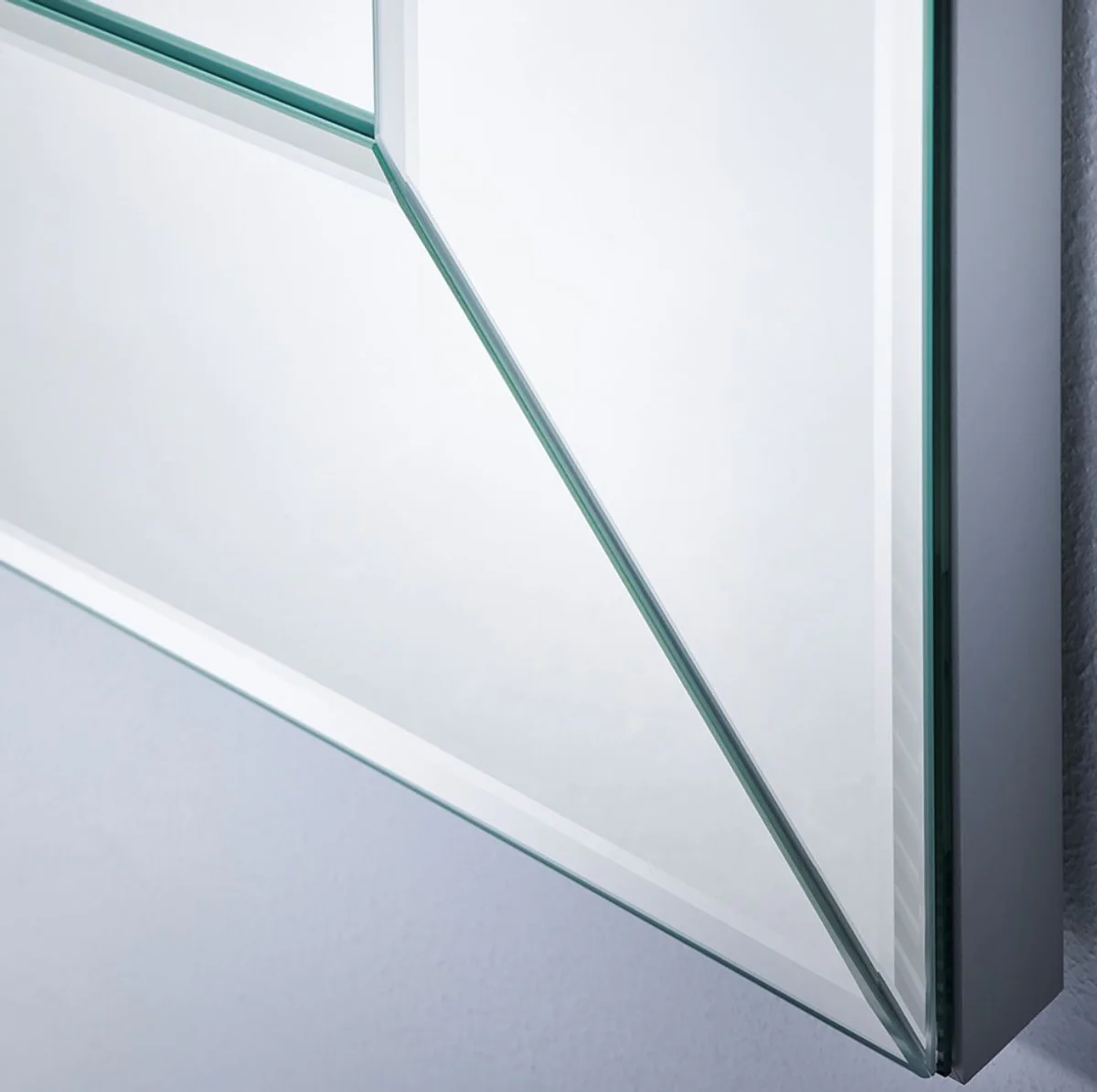 Luxury mirror with aluminum frame 100 x H. 200 cm - wardrobe mirror - living room mirror - bedroom mirror - luxury quality