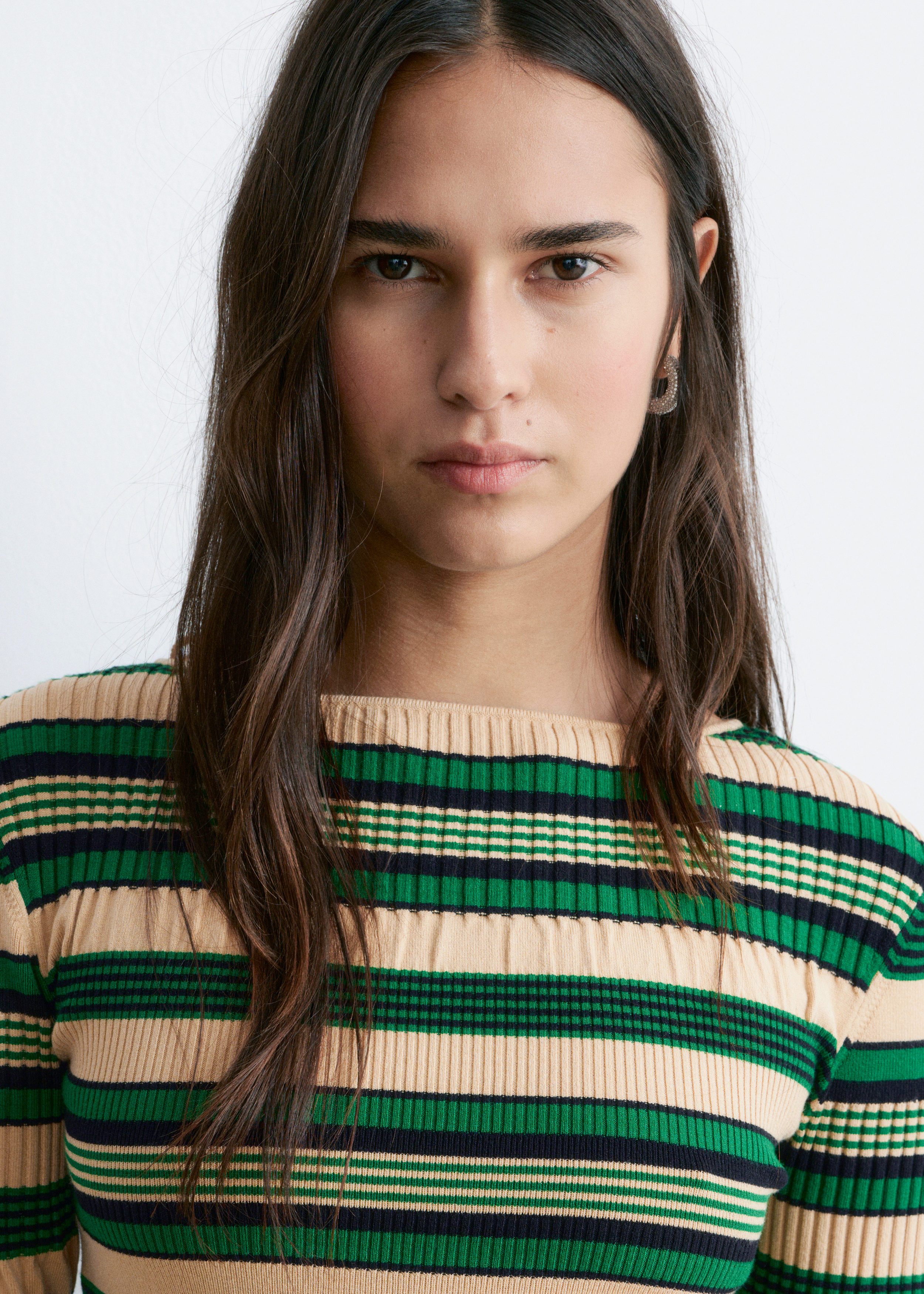 & Other Stories LONG-SLEEVE RIBBED TOP