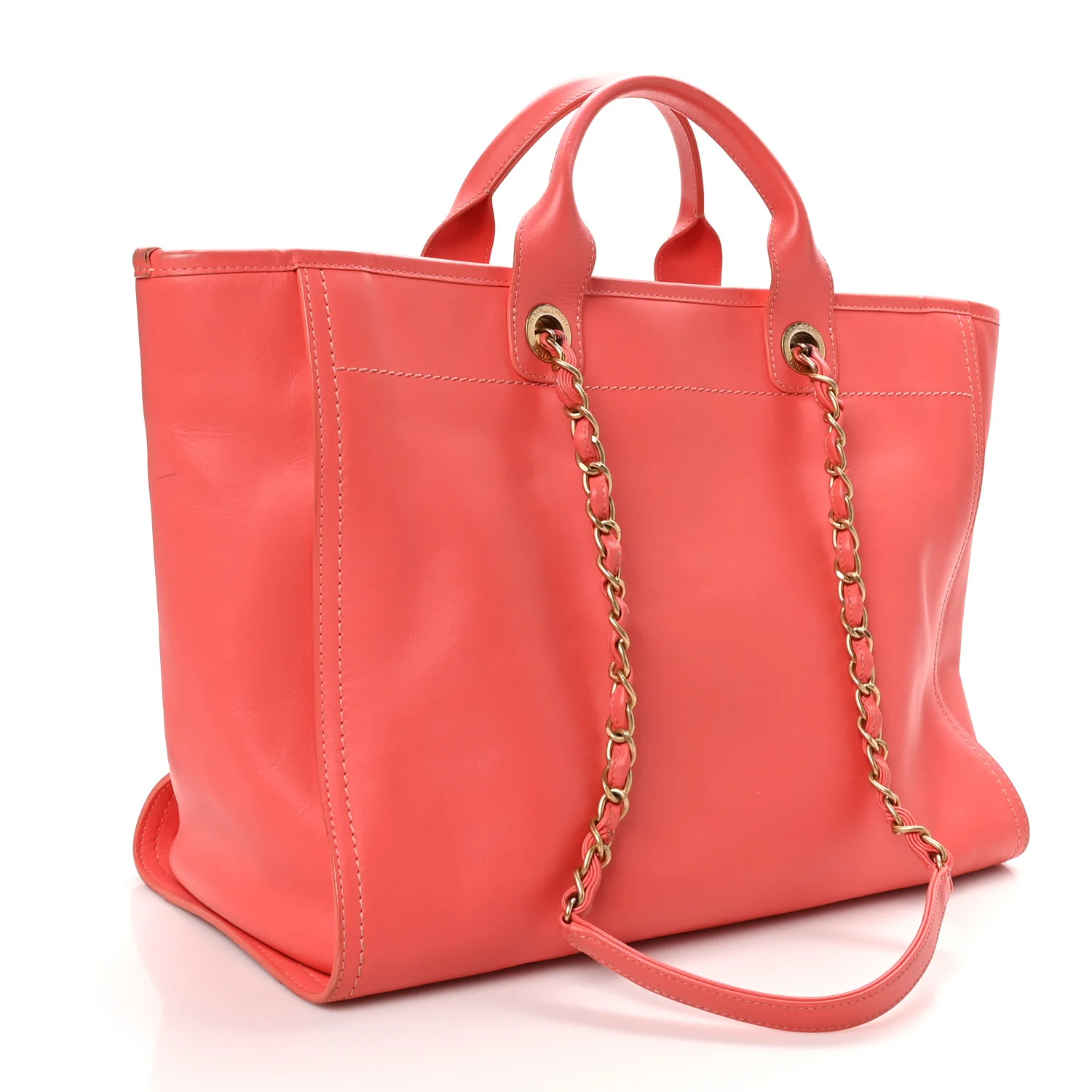 Calfskin Medium Deauville Tote Pink - Top Club