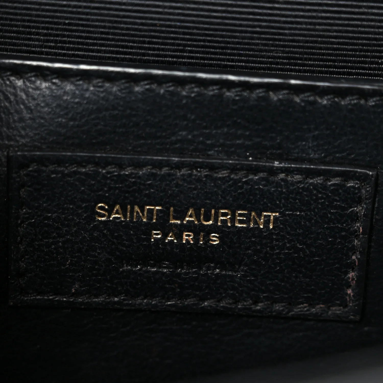 Grain De Poudre Textured Mixed Matelasse Triquilt Small Monogram Satchel Black - Top Club