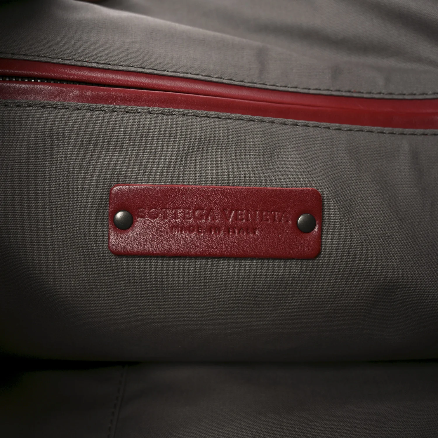 Nappa Intrecciato Medium Convertible Tote Burgundy - Top Club