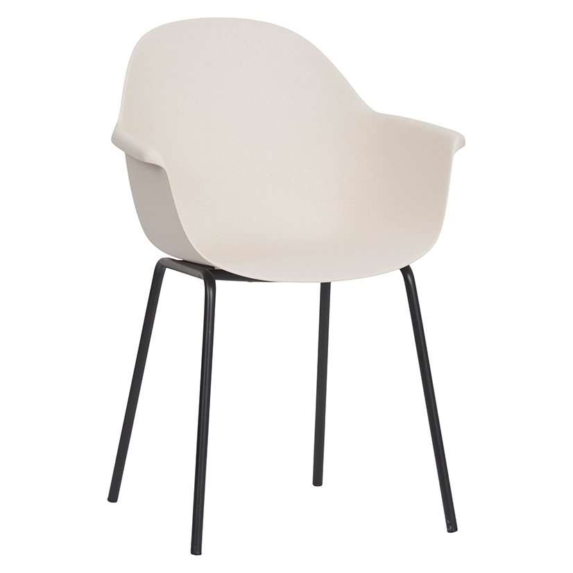 Tuinstoel Dorian kunststof creme
