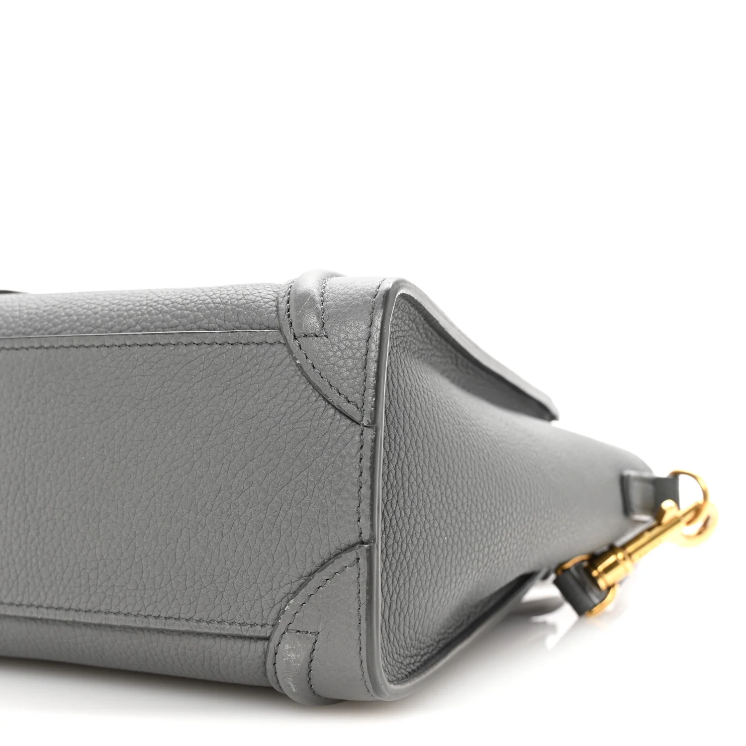 Baby Drummed Calfskin Nano Luggage Kohl - Top Club