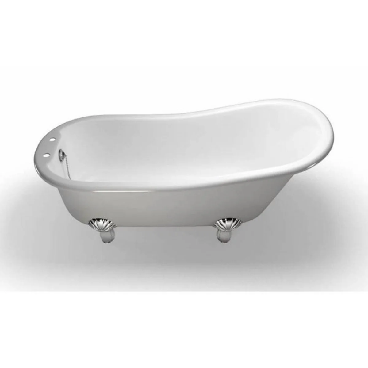 Art Nouveau bathtub natural stone freestanding 1700mm BHan white - freestanding retro baroque antique bathtub