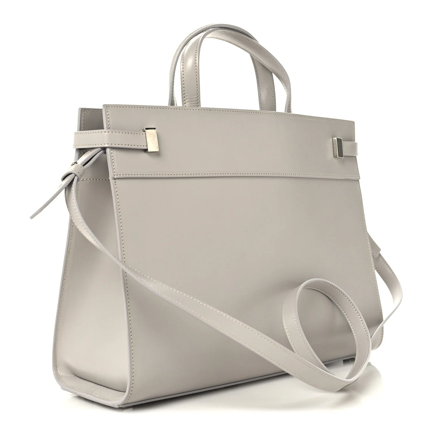 Calfskin Small Manhattan Shopper Tote Granite - Top Club