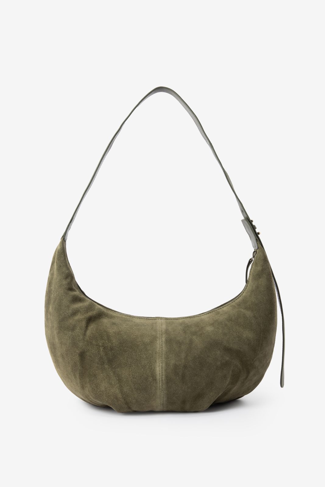 Donkergroene su&egrave;de tas