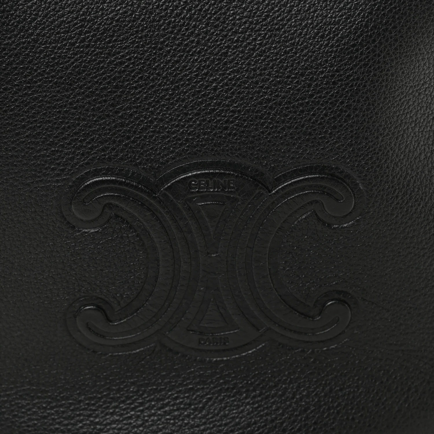 Supple Calfskin Cuir Triomphe Small Heloise Shoulder Bag Black - Top Club