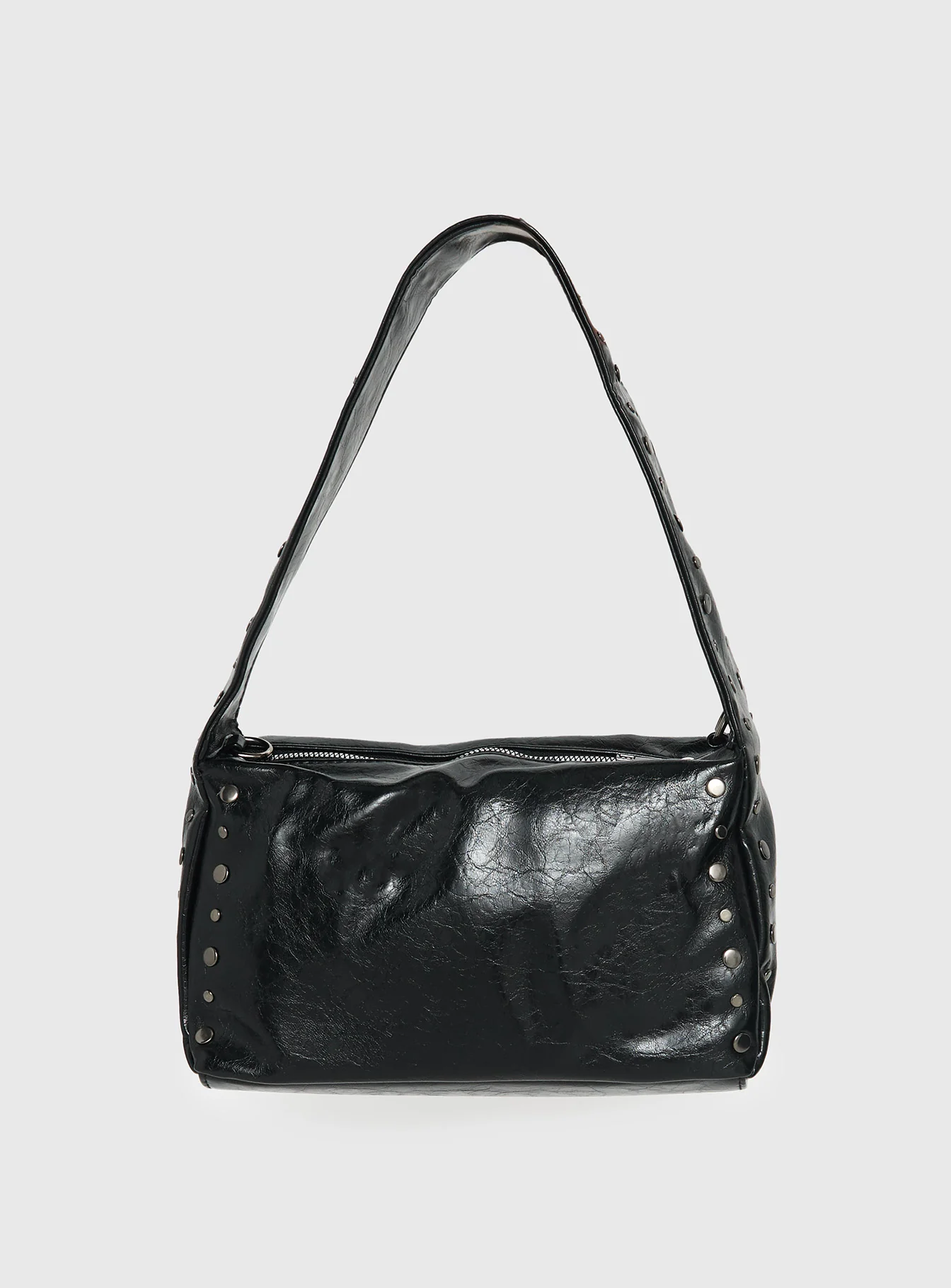 Kaiser Stud Detail Shoulder Bag Black