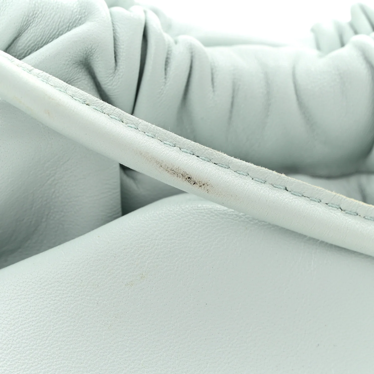 Lambskin Mini Cloud Clutch Seafoam - Top Club