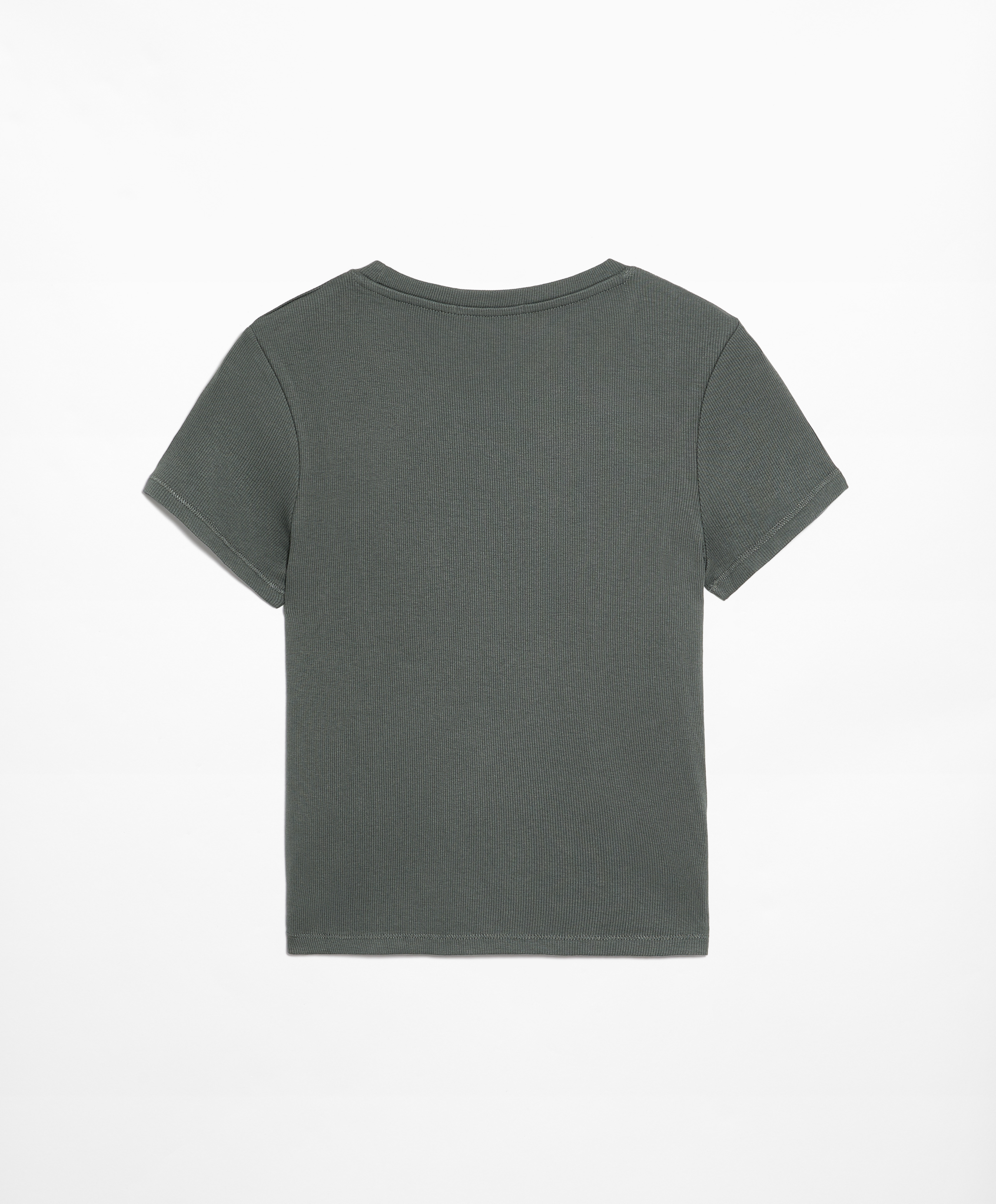 OYSHO Ribbed short sleeve T-shirt