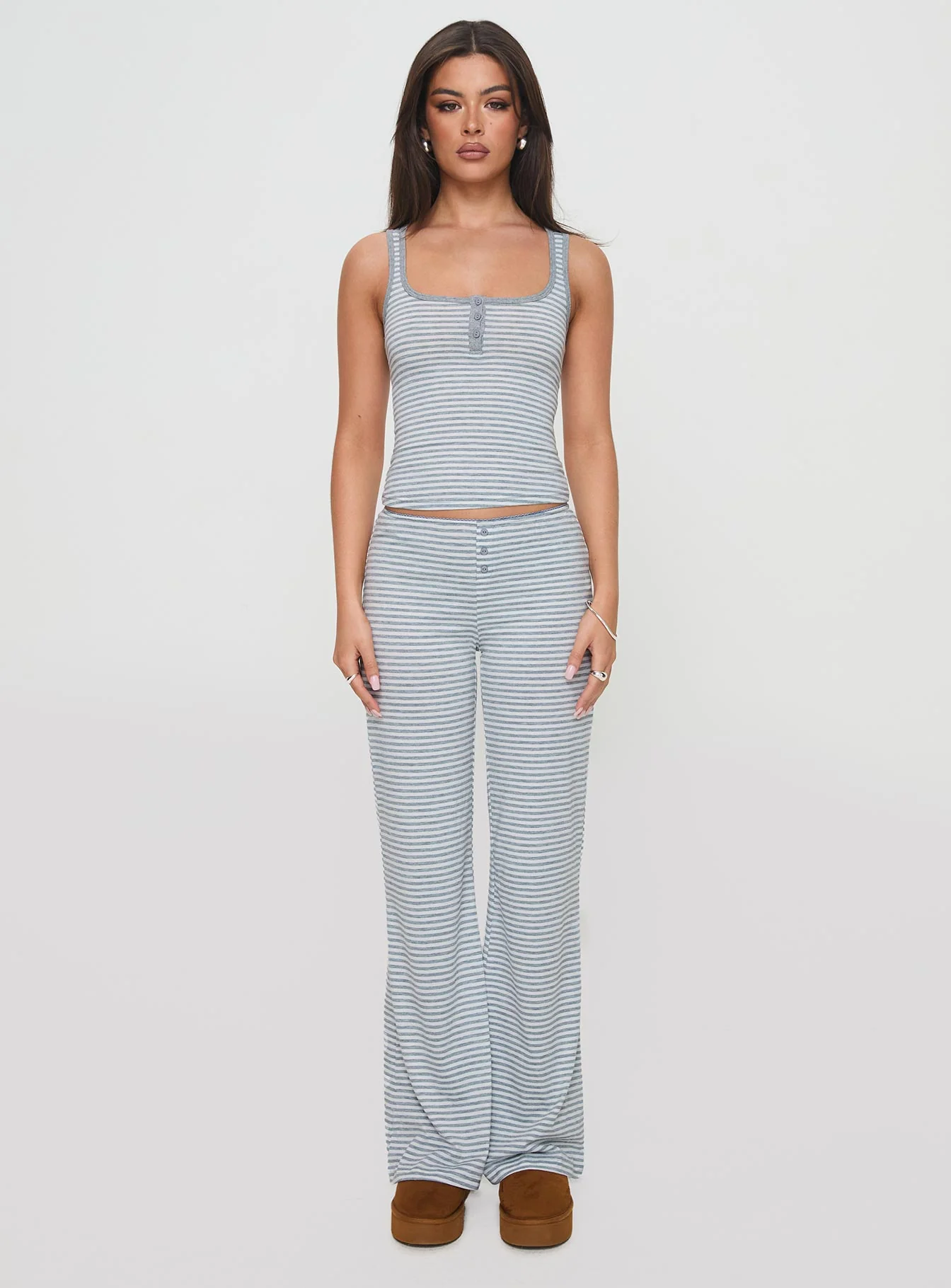 Waffles Stripe Sleep Set Multi