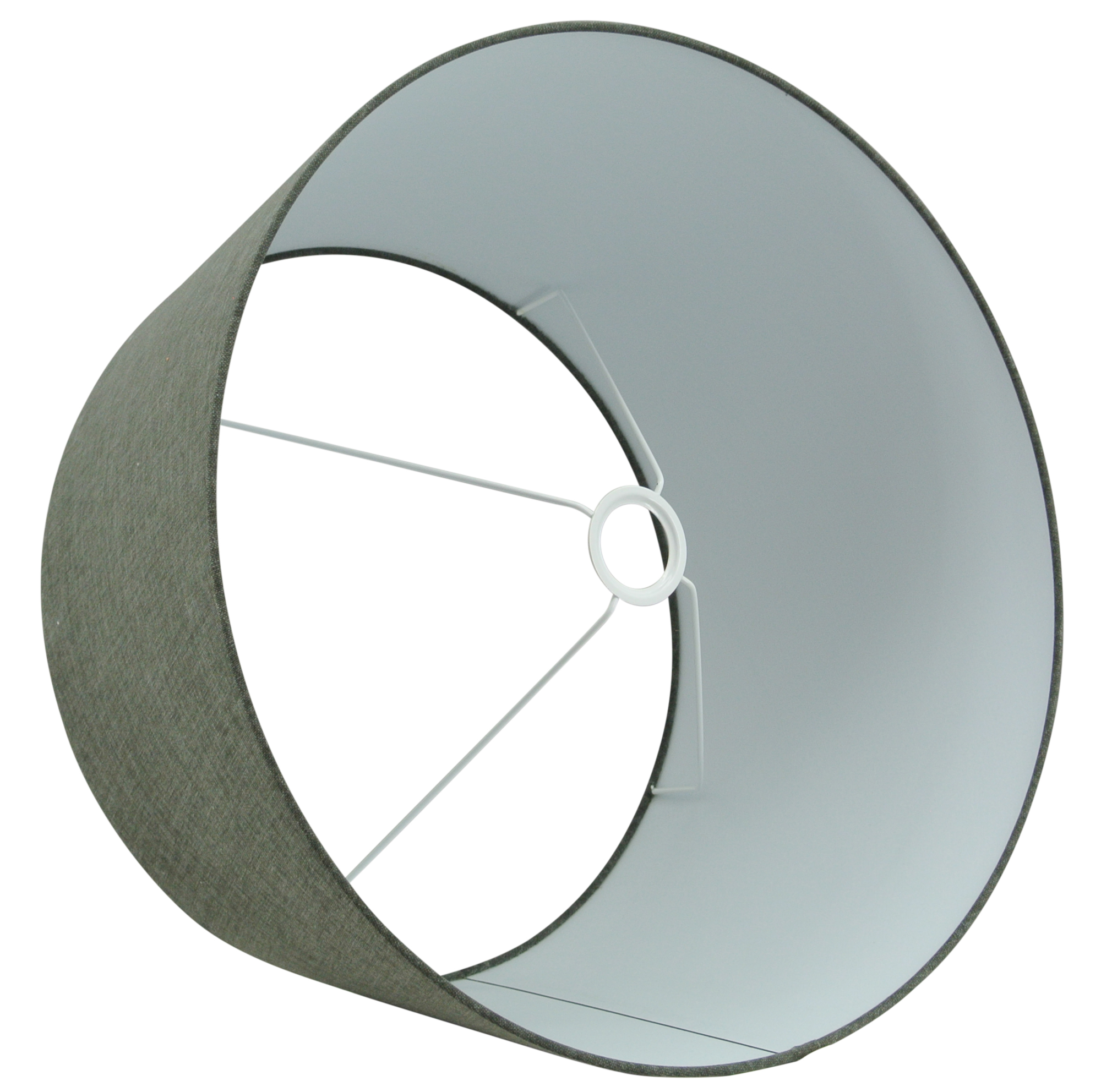 Staande lampenkap Linda marron fonce 50x40x26cm