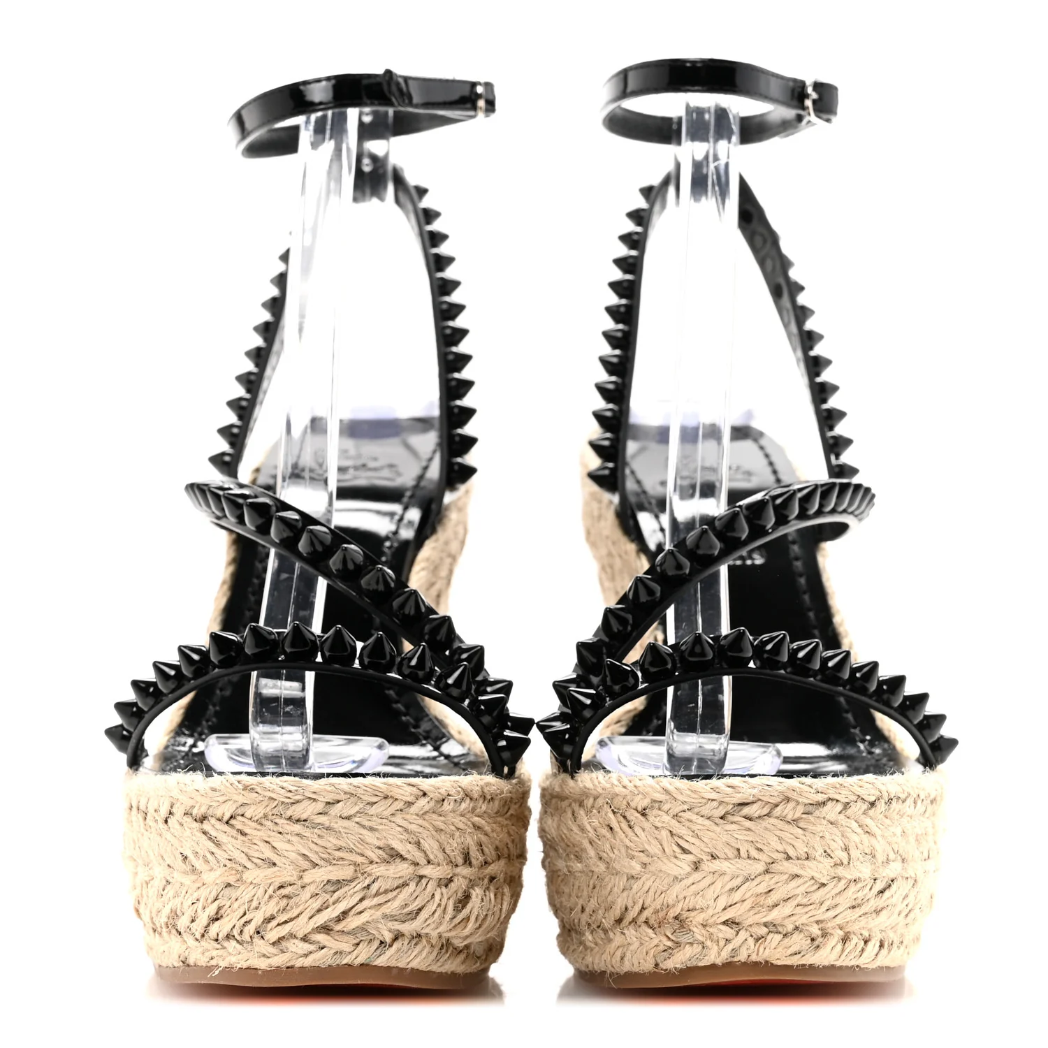 Patent Mafaldina 120 Wedge Sandals 37 Black - Top Club