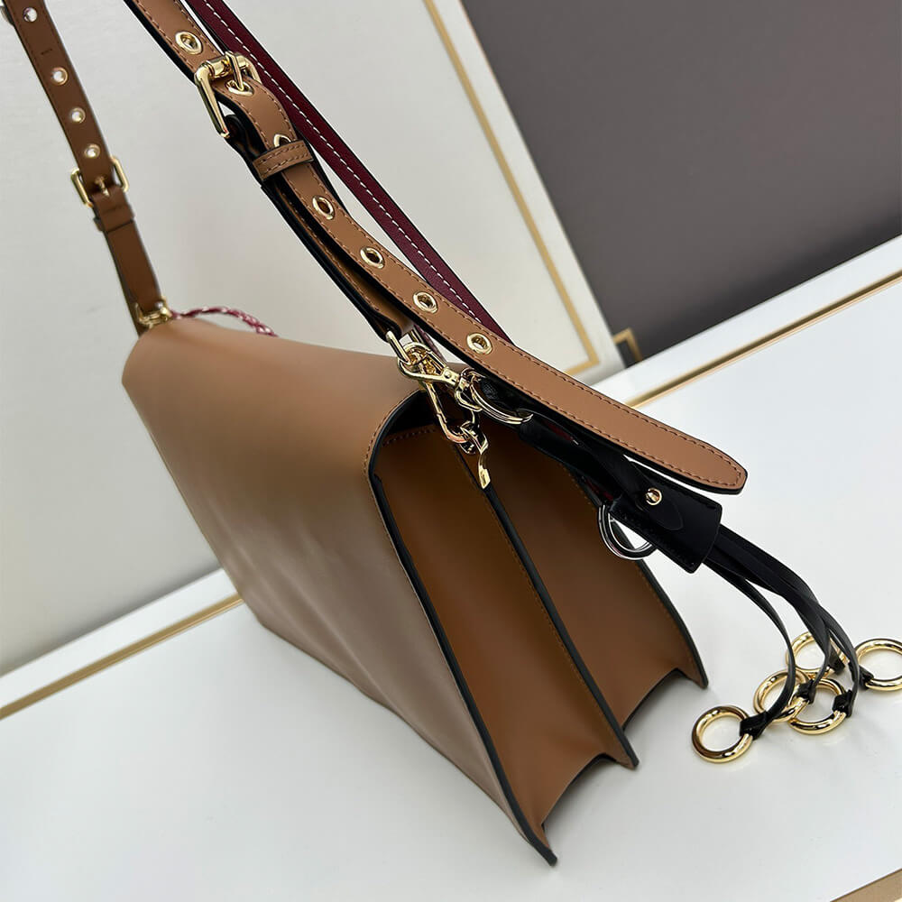 Prada Soft Sound large leather shoulder bag with charms(high-end grade) - Top Club