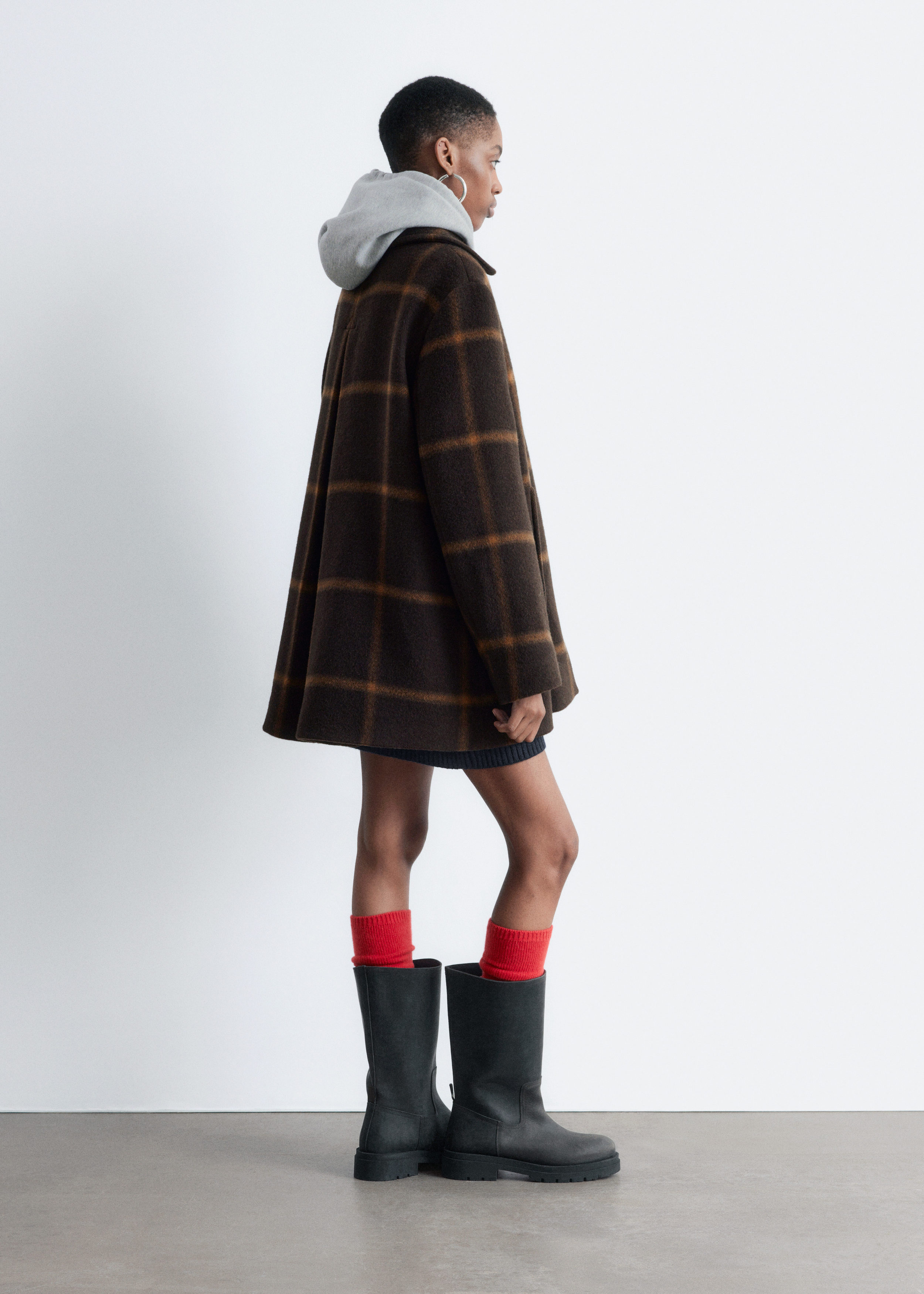 & Other Stories A-LINE WOOL COAT