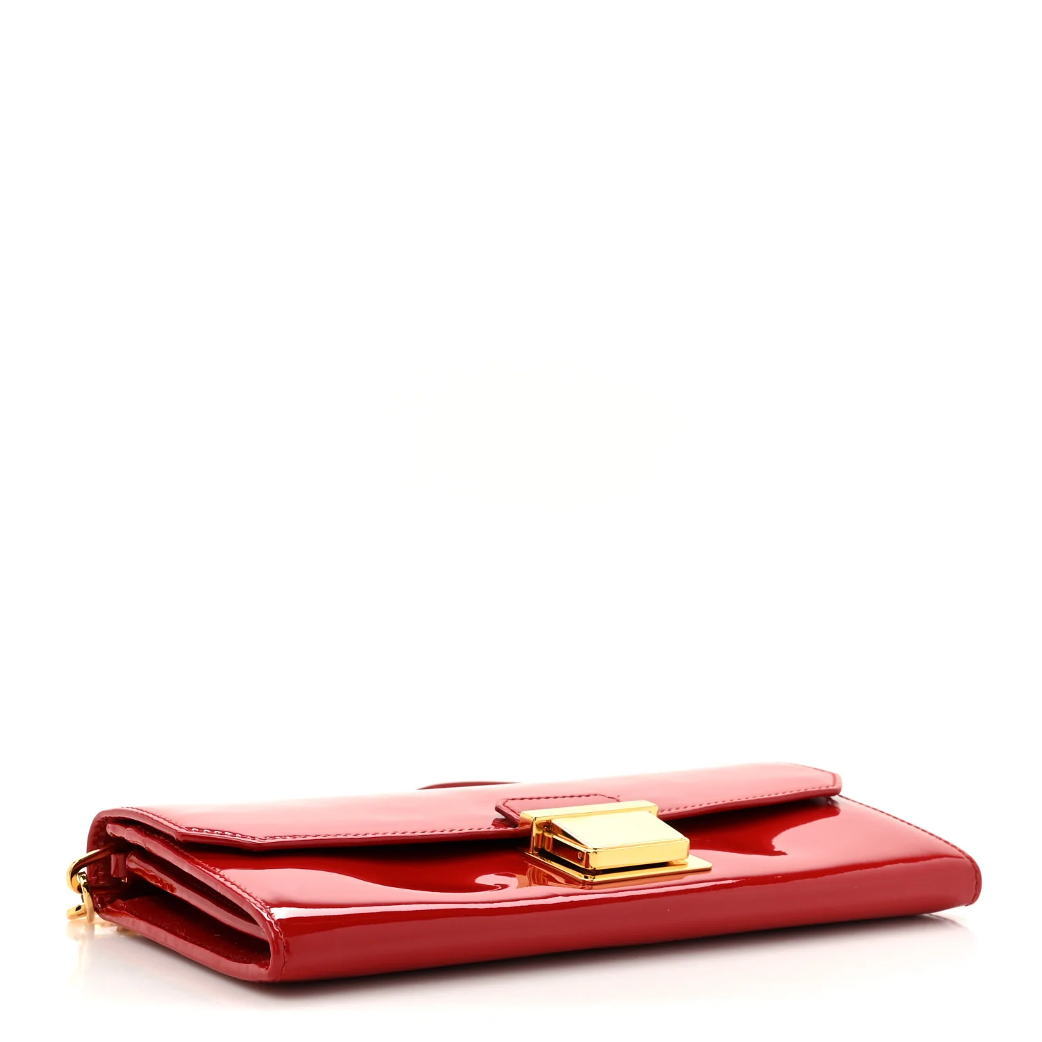 Vernice Madras Wallet On Chain Rosso - Top Club