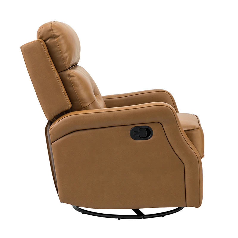Benito 28.74" Wide Genuine Leather Swivel Rocker Recliner