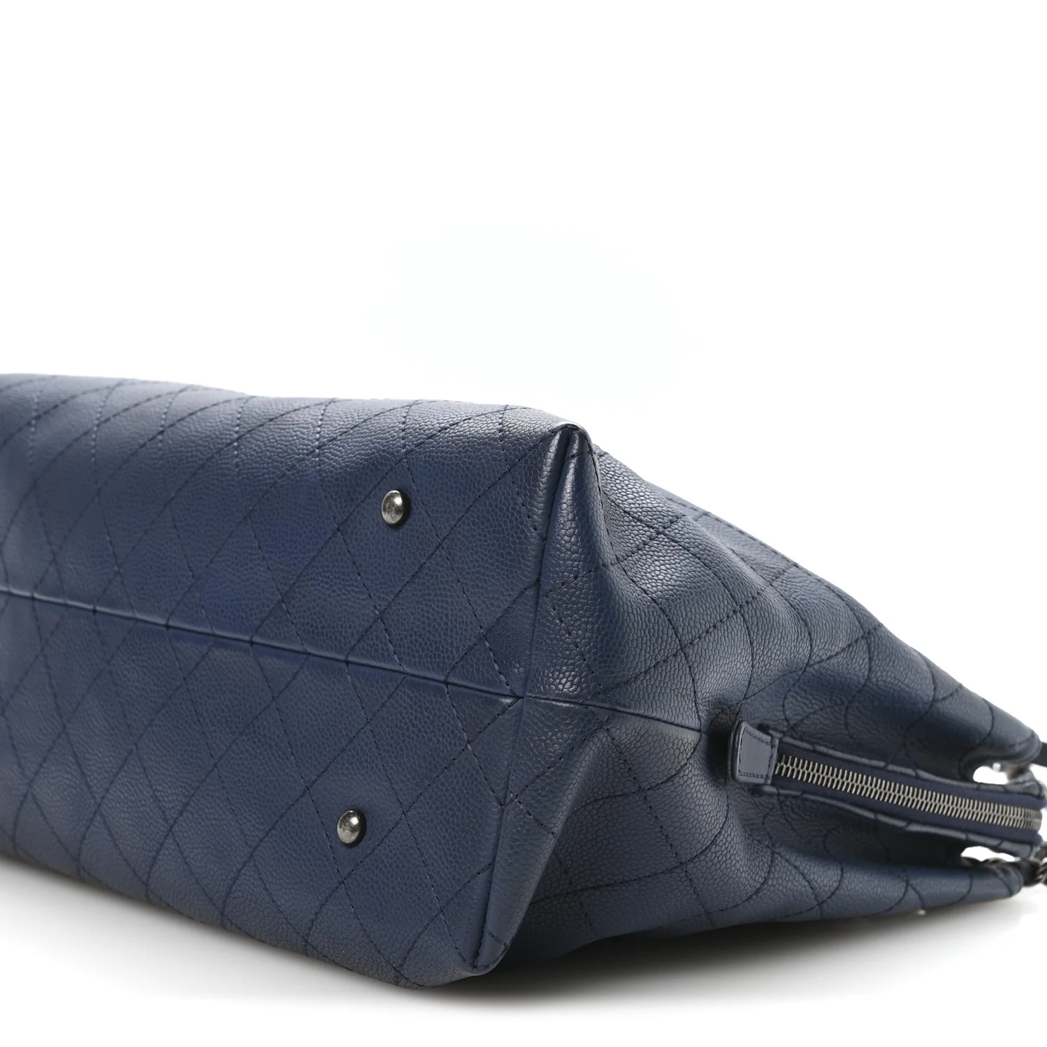 Grained Vegetal Calfskin Urban Shopping Tote Blue - Top Club
